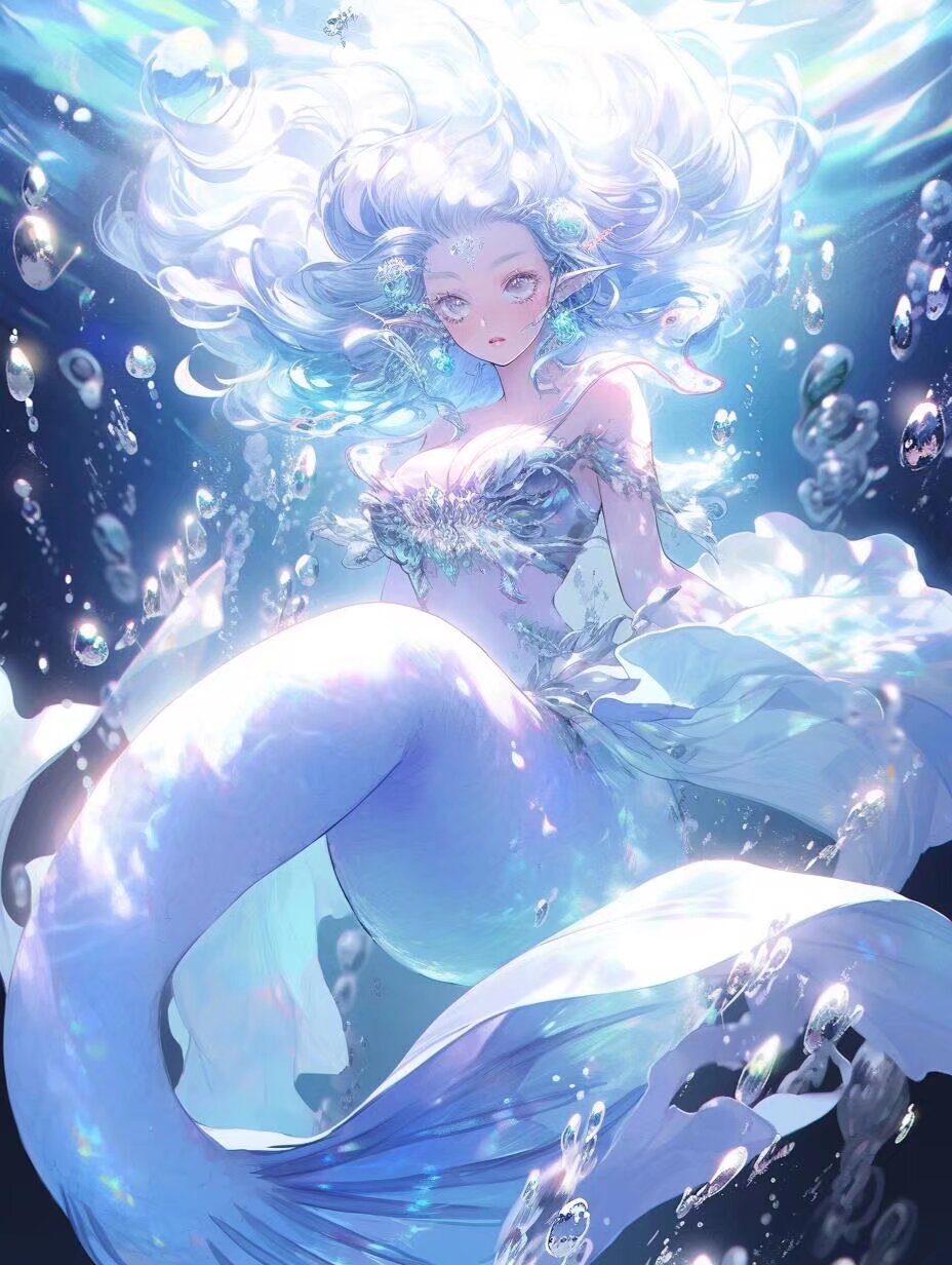 💖这美人鱼关注也太美了吧!