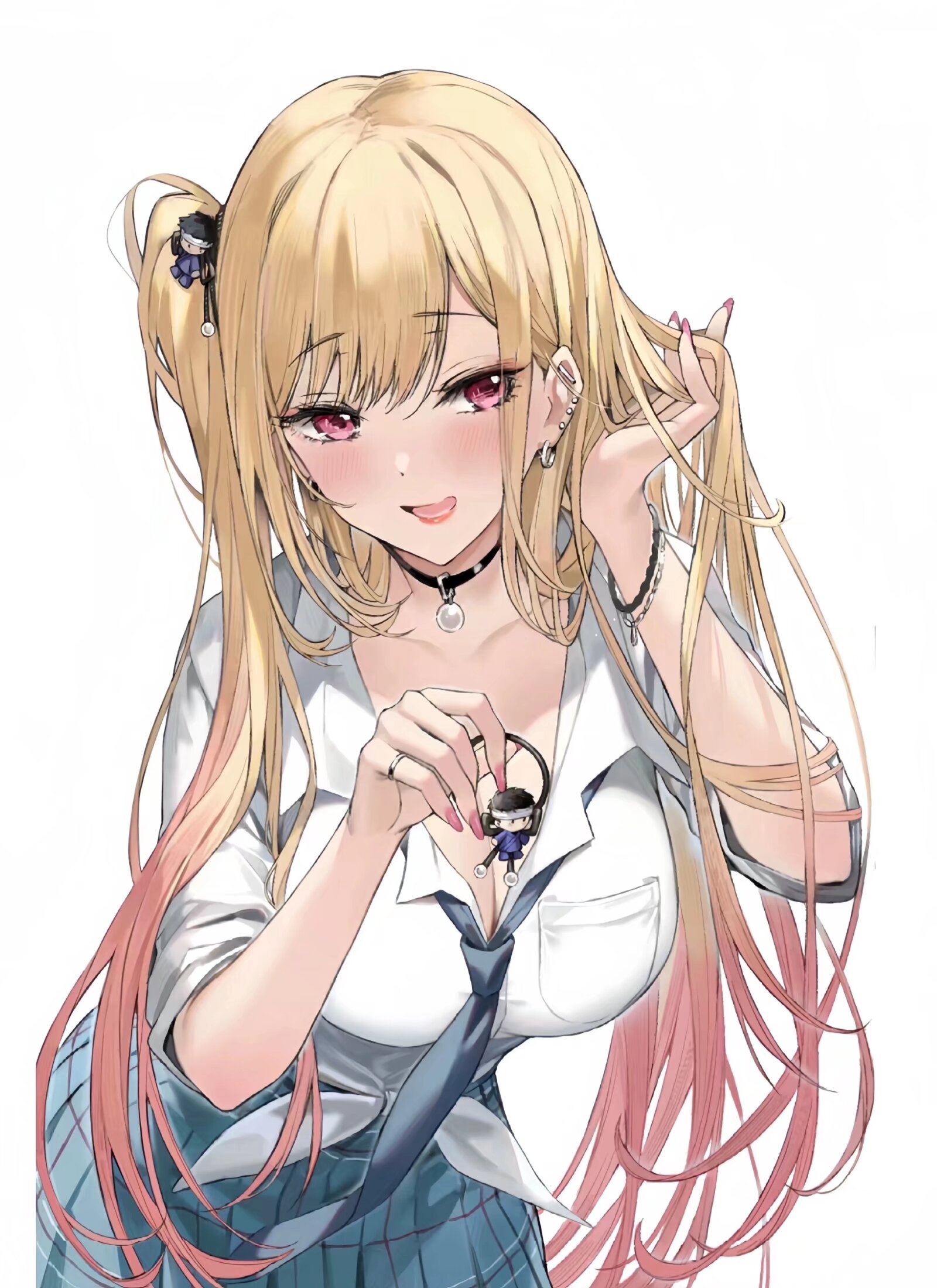 [心]今日份心动,来自这位金发红眸的动漫女神!