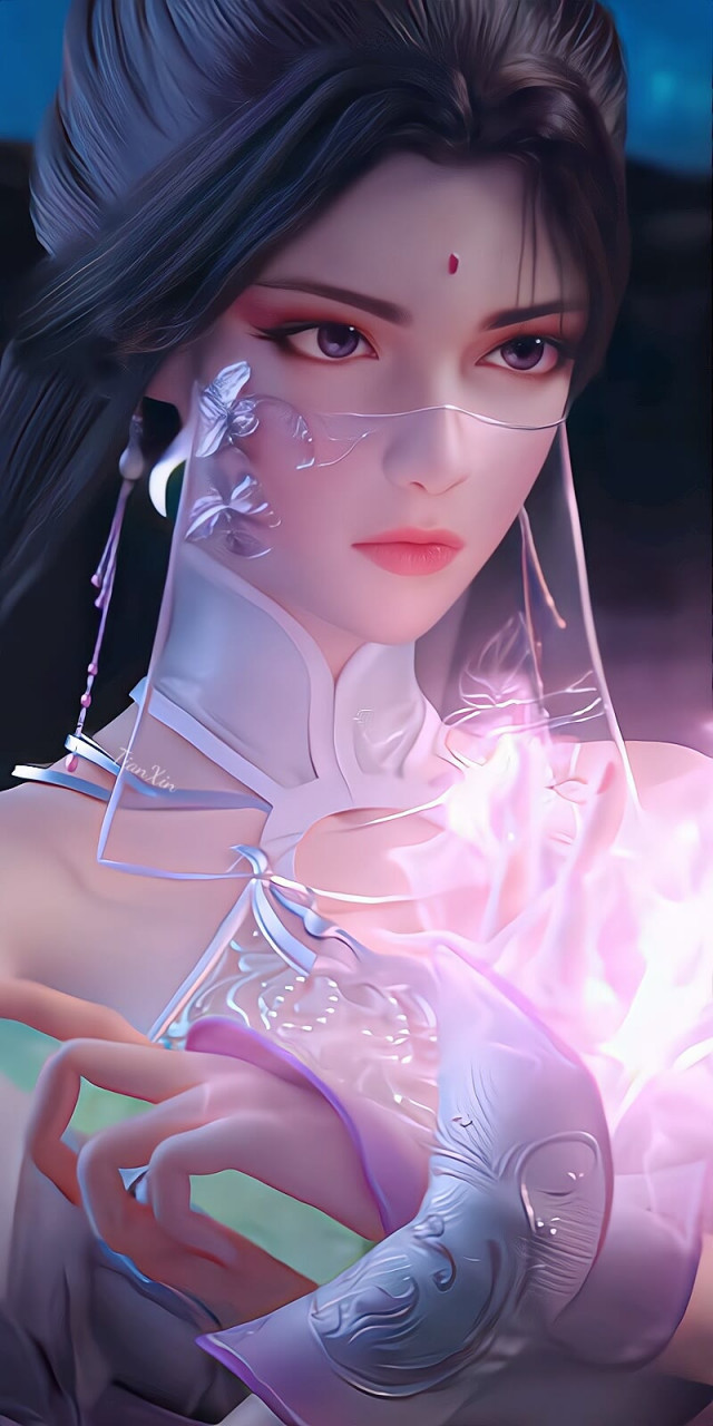 完美世界# #动漫美图# 三位女主最初的建模还是很好看的.