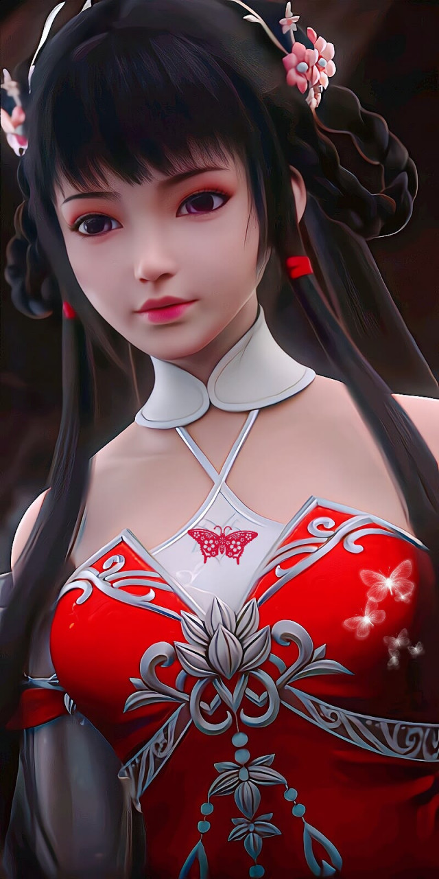 完美世界# #动漫美图# 三位女主最初的建模还是很好看的.