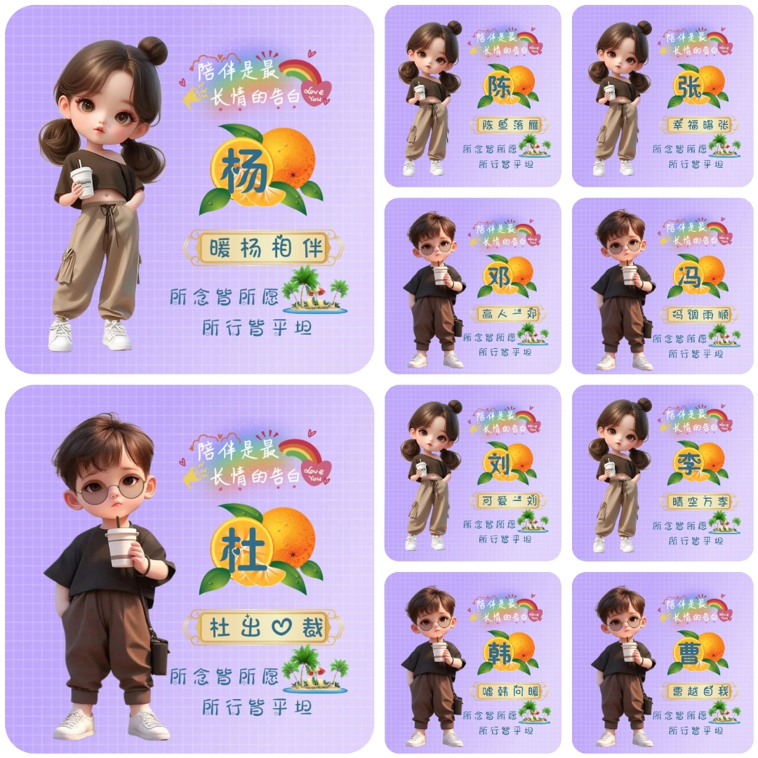 唯美头像 姓氏头像 你留姓 我作图