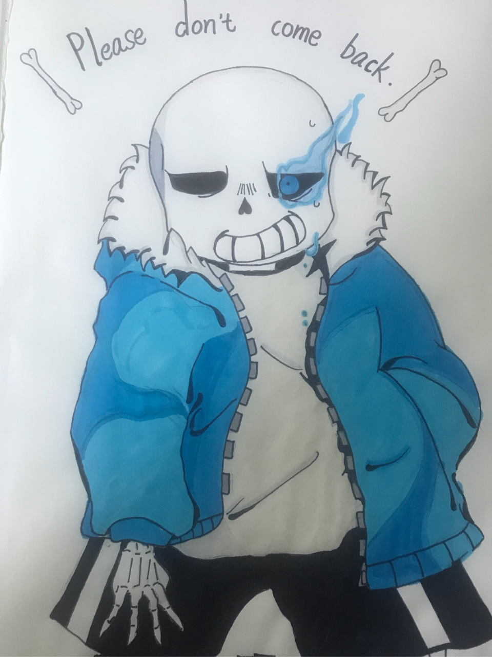 "please dont come back ."(sans原形态)