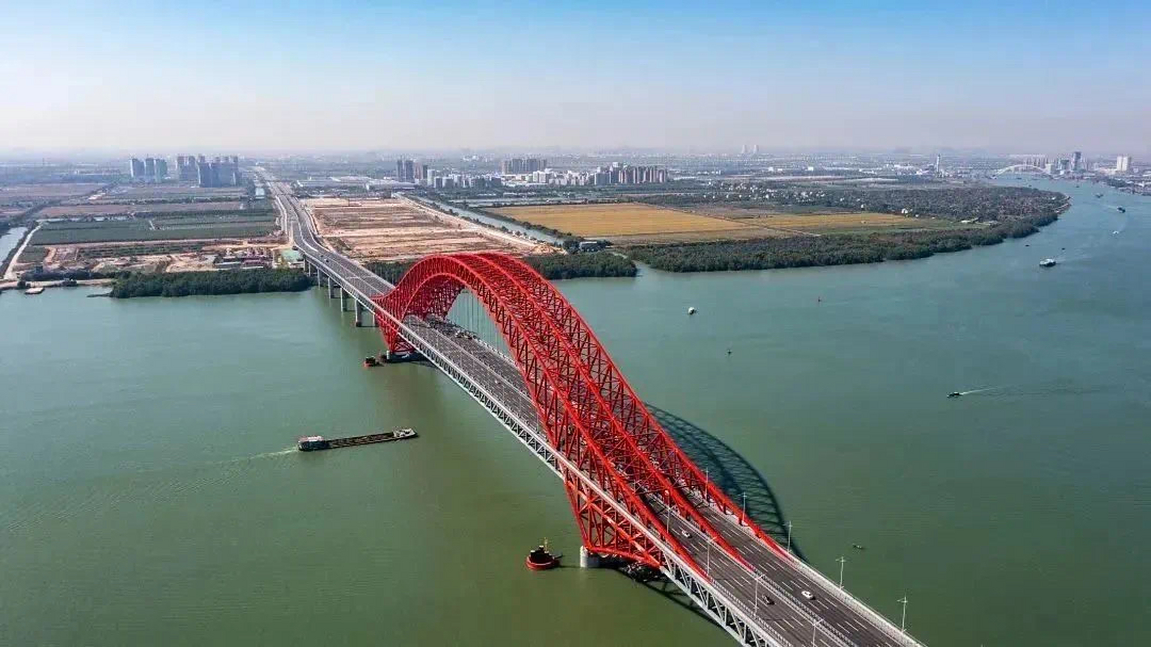 摄影作品#广州明珠湾大桥全长10.42公里,主桥长2.