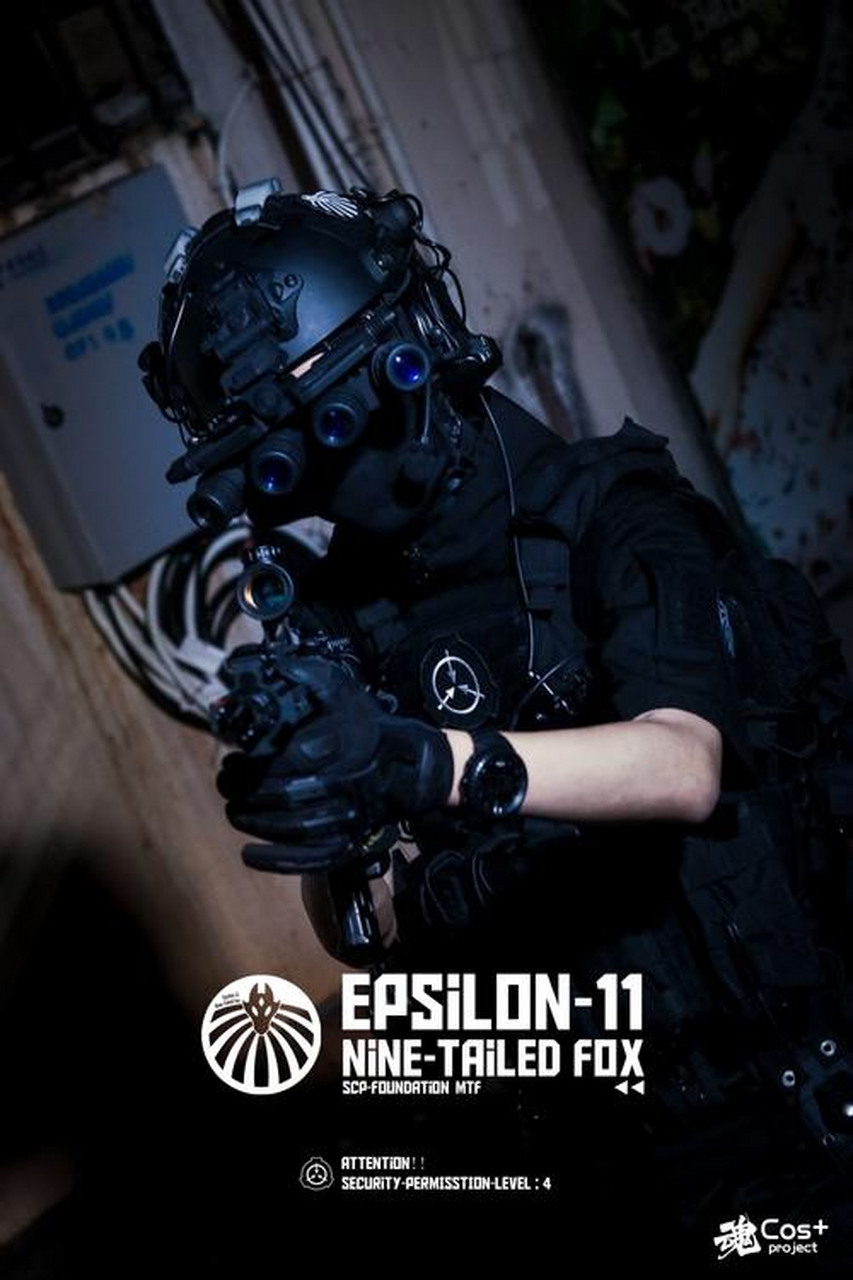 cosplay# scp-基金会机动特遣队 九尾狐 scp-ε11机动特遣队epsilon