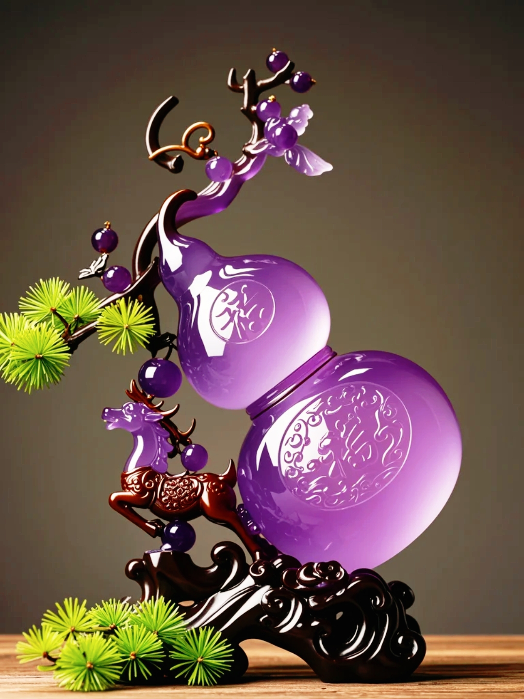 终于淘到这颗心心念念的紫色玉葫芦啦!