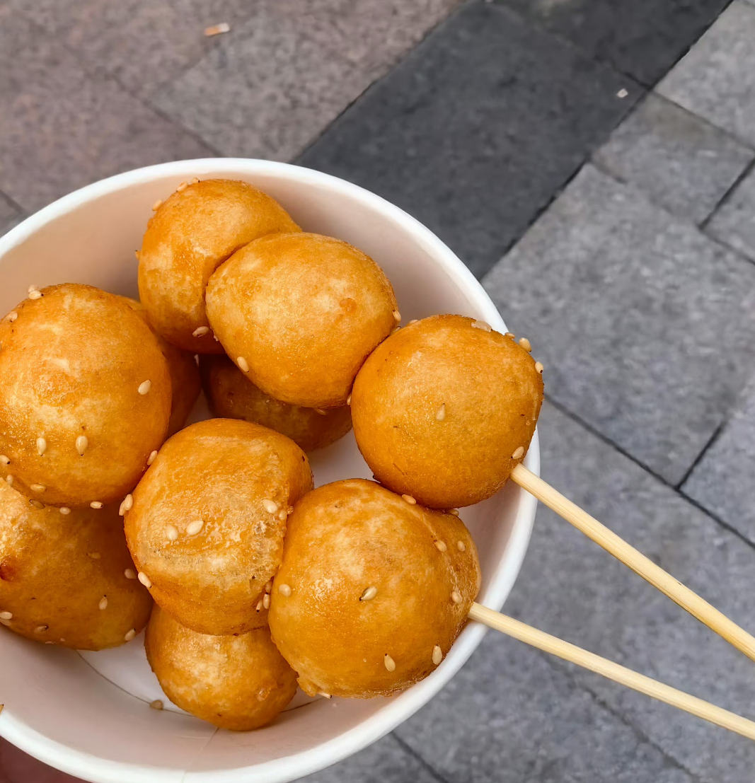 长沙糖油粑粑,冬日里的温暖.