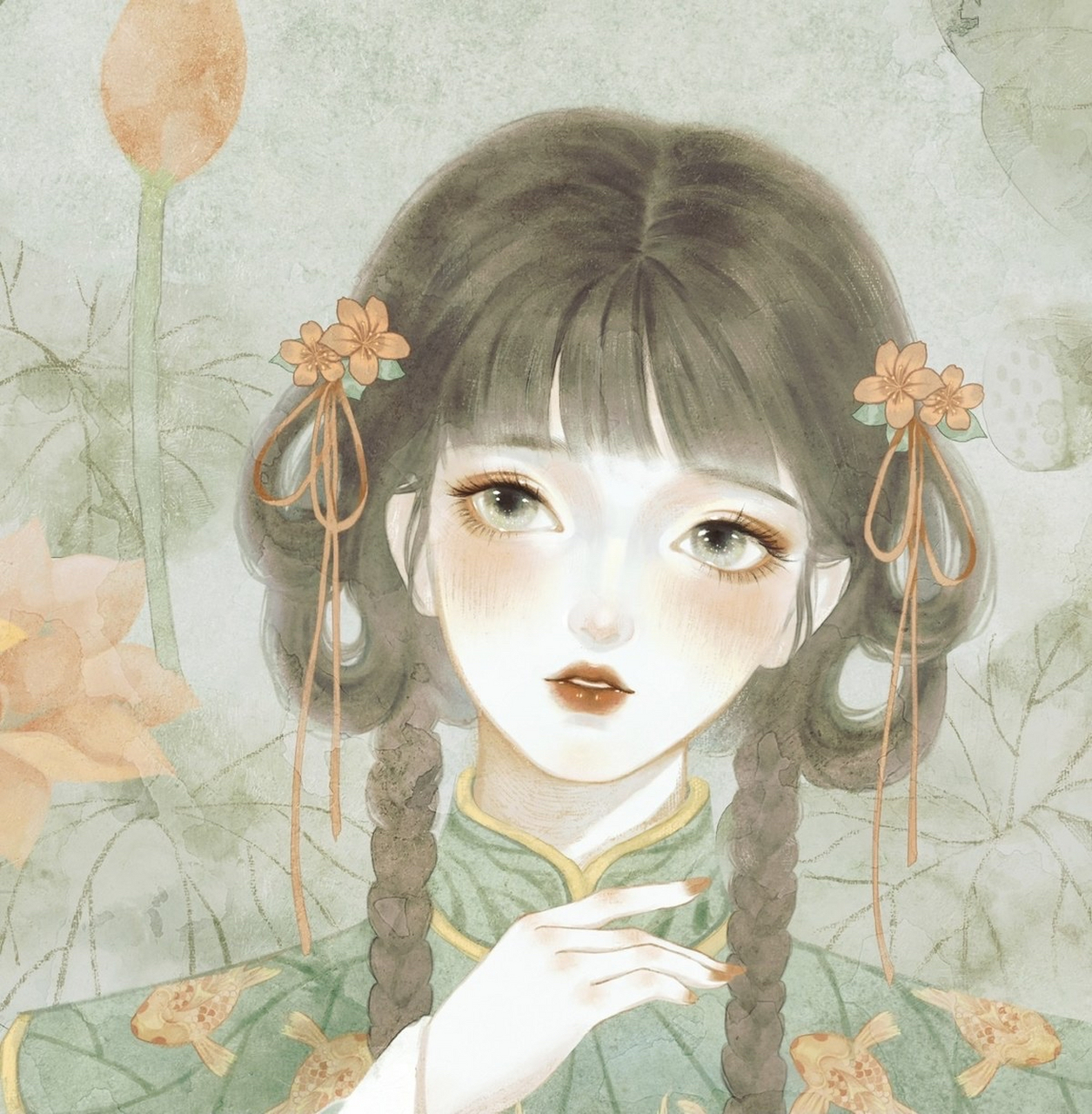 【古风板绘】陌上花开,可缓缓归矣 插画师:南栀子