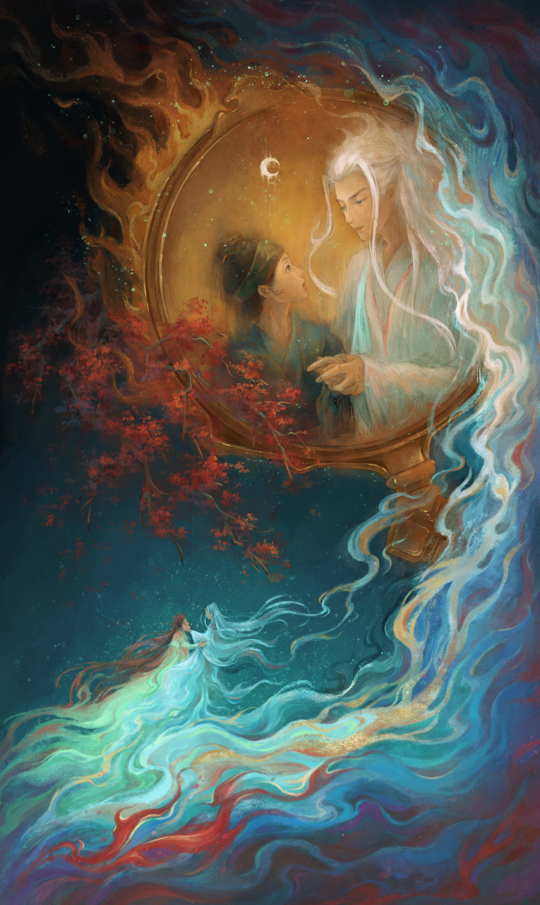 古风插画长相思 插画师:希子_lee