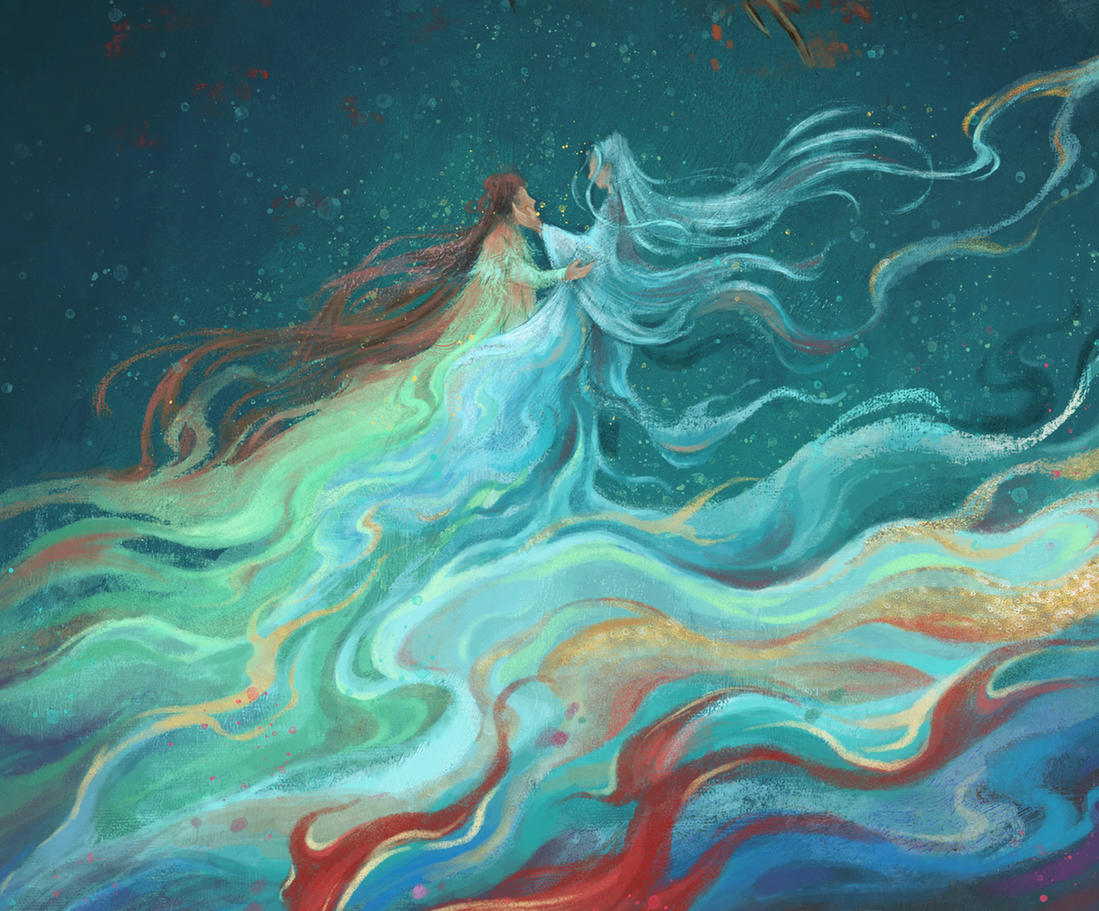 古风插画长相思 插画师:希子_lee