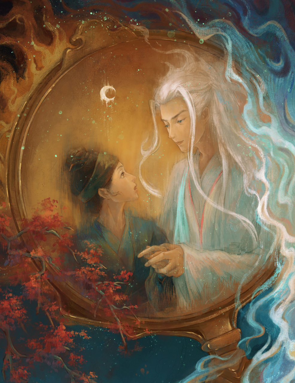 古风插画长相思 插画师:希子_lee