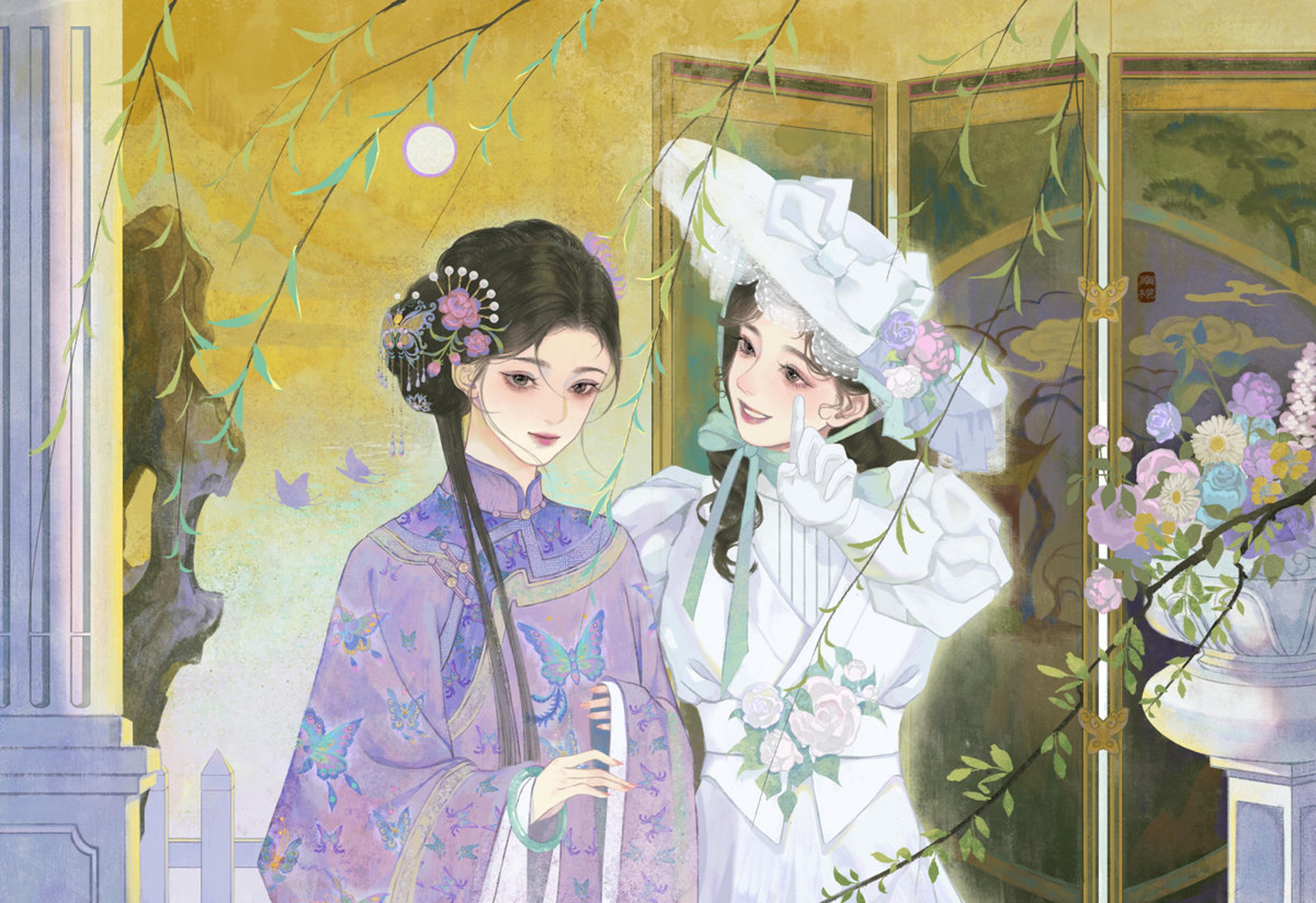 "我们明明生在一个时代……"  插画师:南栀子