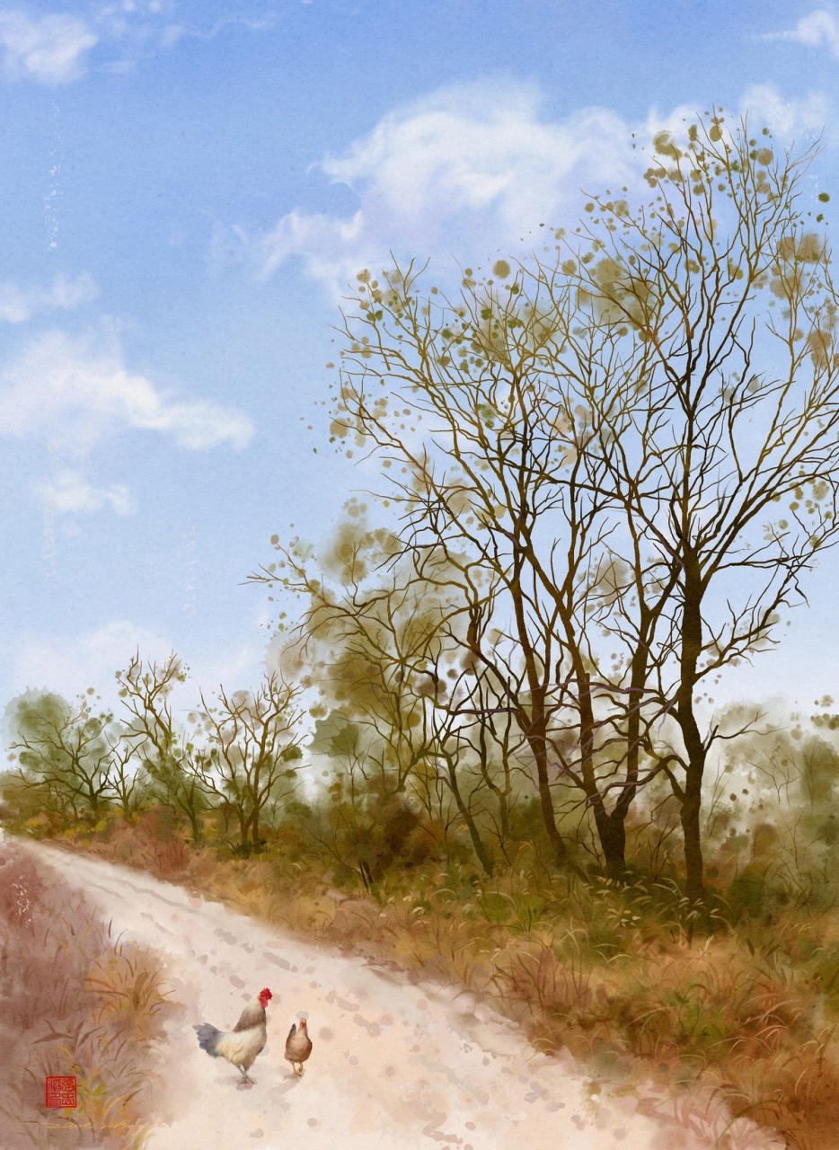 乡间小路 插画师:zane