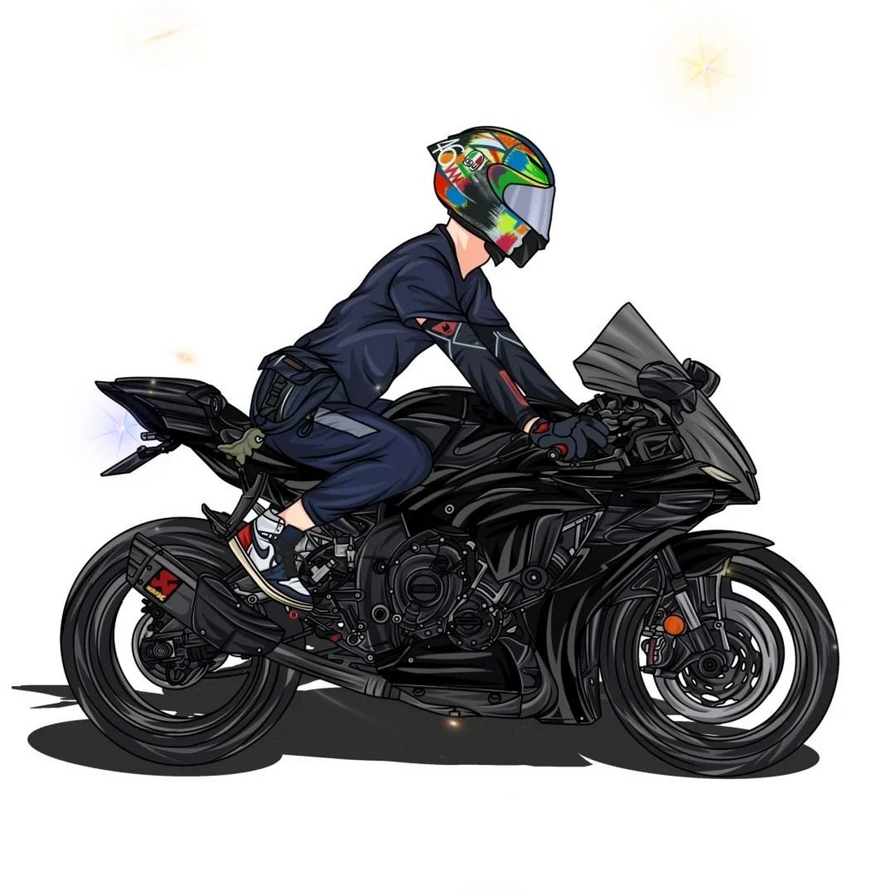 摩托车头像炫酷图片