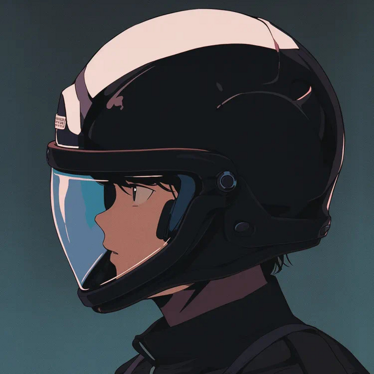 一眼封神的机车头盔头像 #机车头像# #霸气男生头像