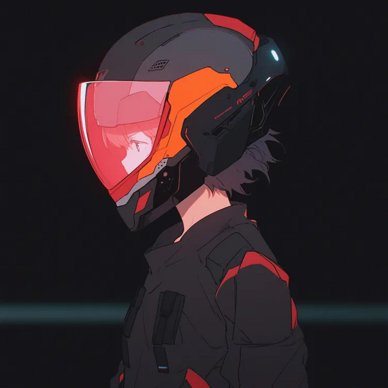 一眼封神的机车头盔头像 #机车头像# #霸气男生头像