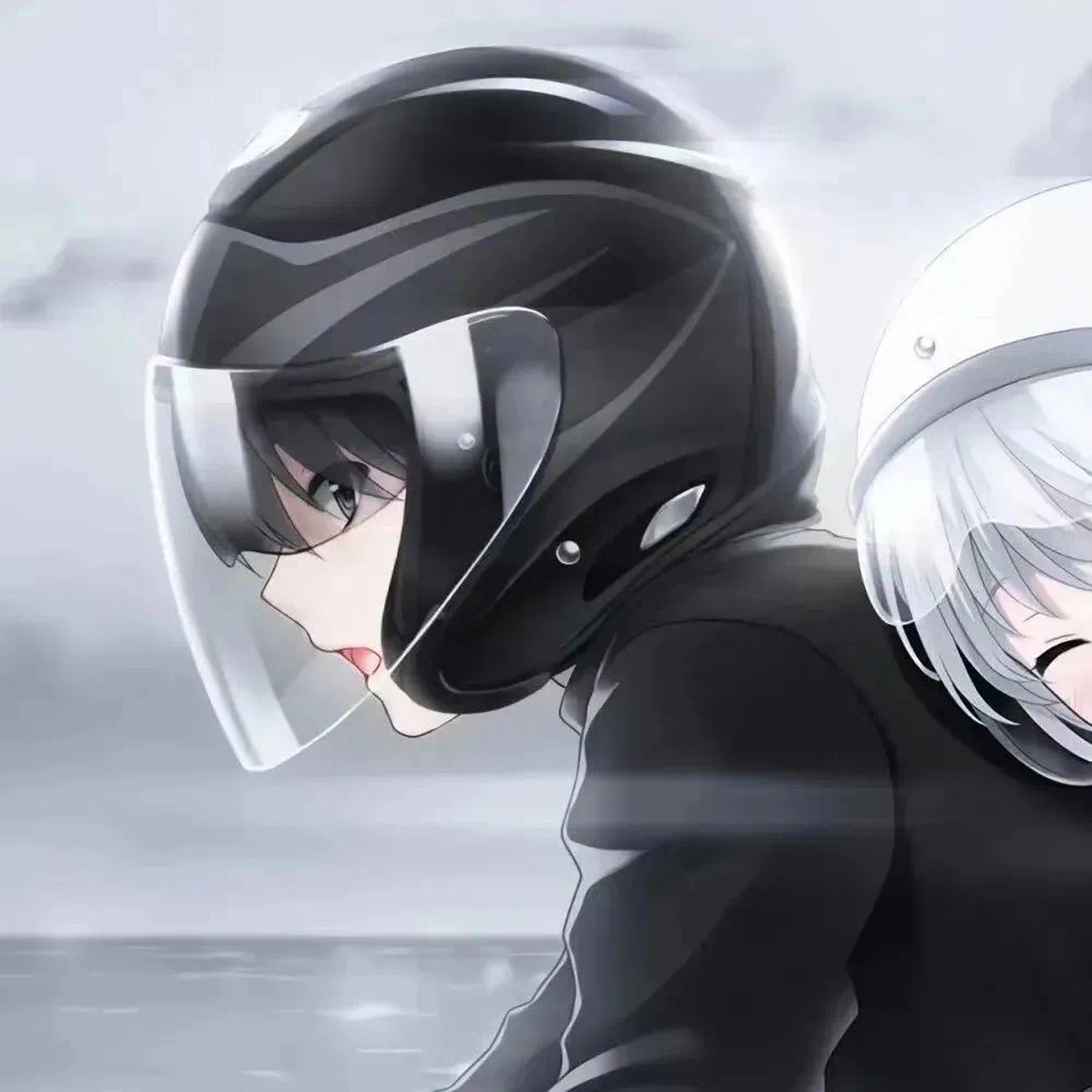 另类摩托车情侣头像,可爱情侣头像女. #闺蜜头像