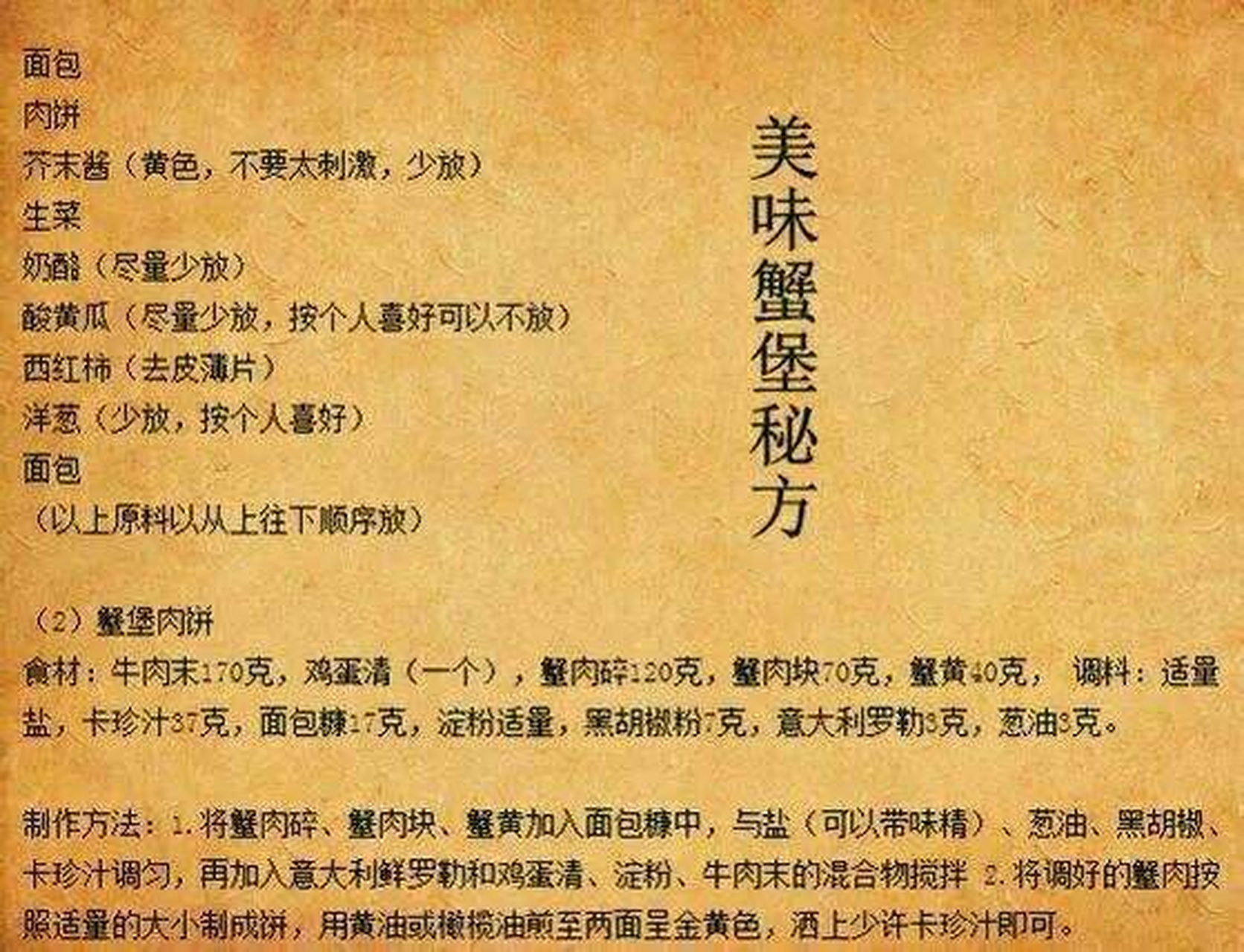 哈哈哈哈蟹黄堡秘方,我偷到了[滑稽][滑稽][滑稽]