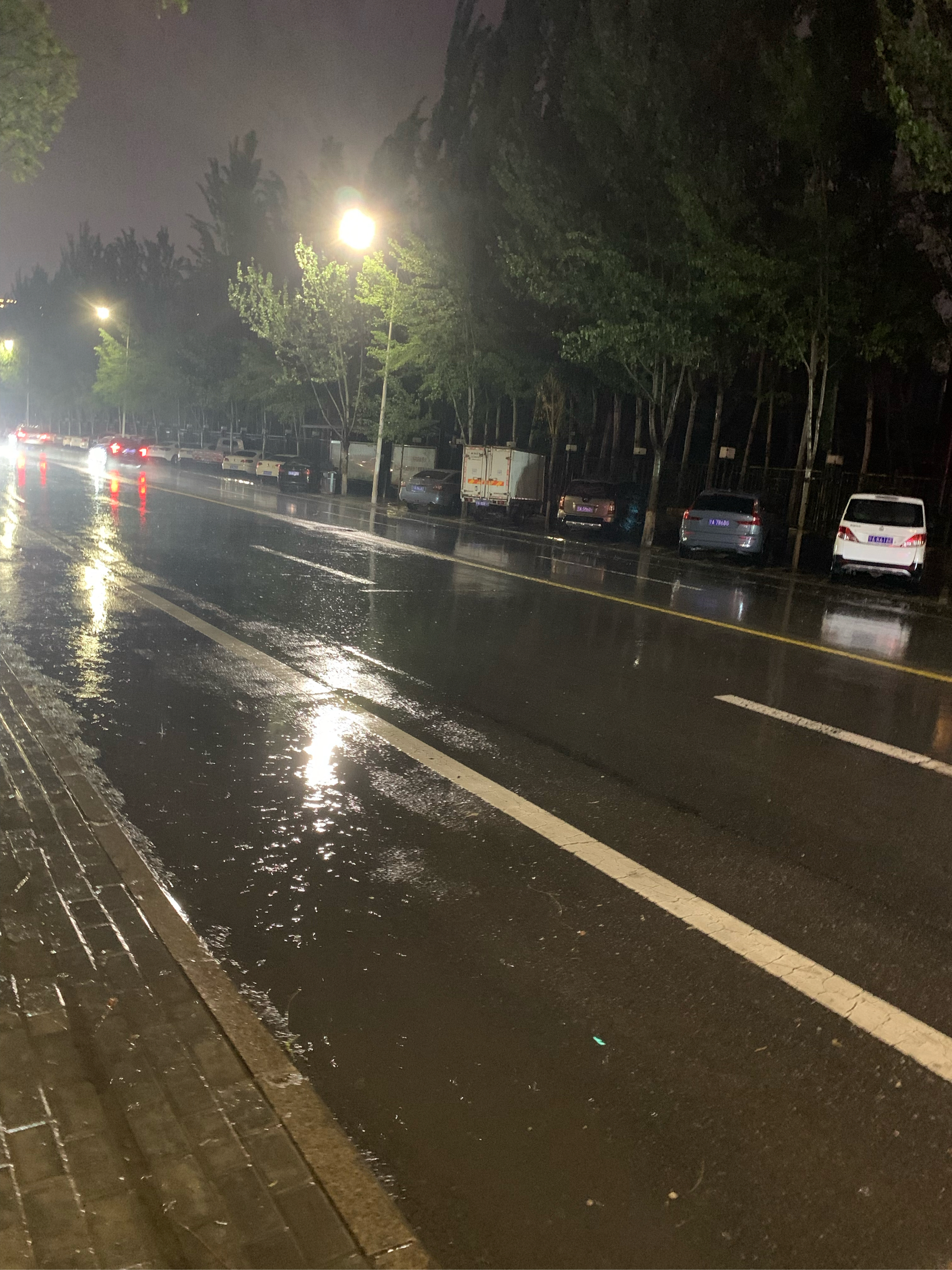 晚上下雨街道图片图片