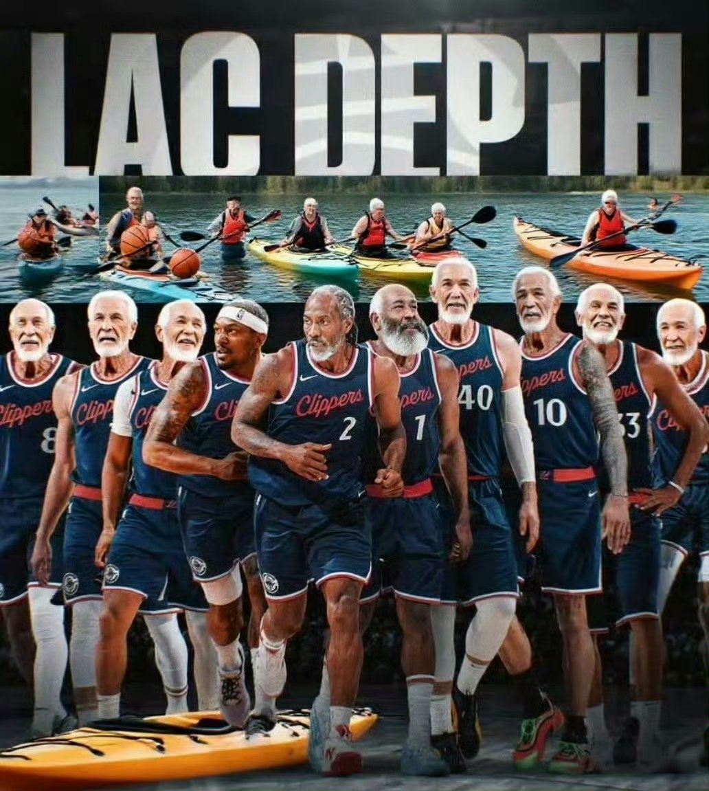 快船新赛季阵容的平均年龄为33