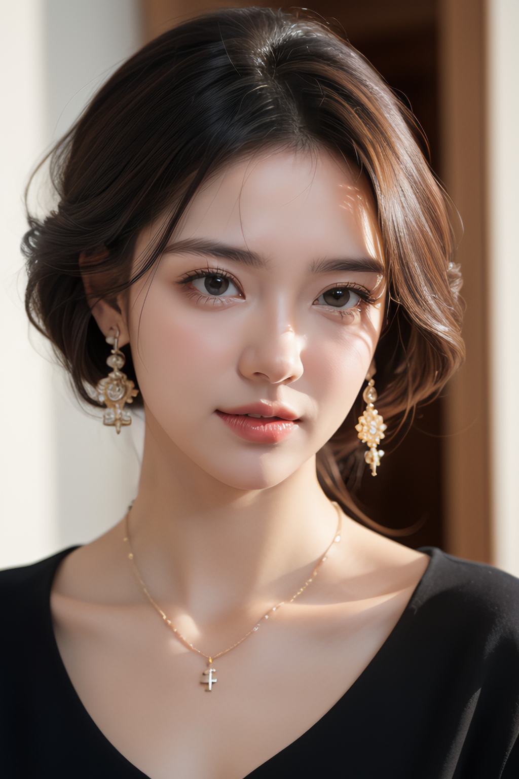 在繁华的城市光影中, 假精致如华丽的面具, 掩盖了真实的面容.