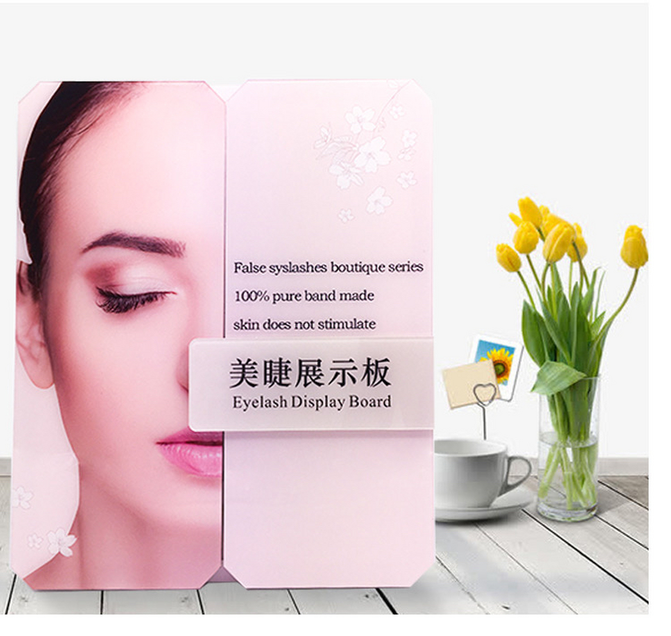 日系网红美睫展示板亚克力 美睫店耐用时尚防水高档展示册样板#美睫