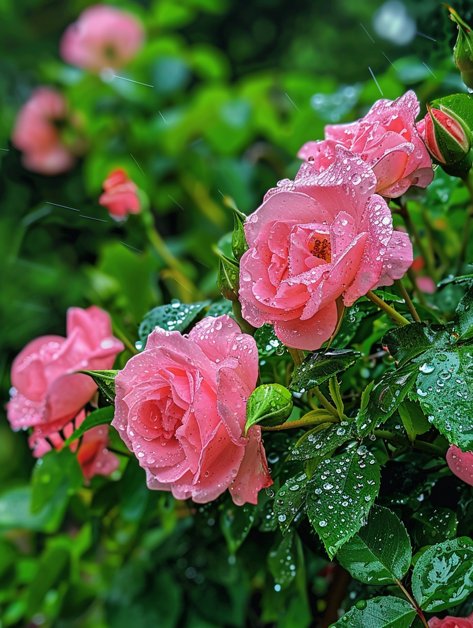 雨后的花草图片真实图片