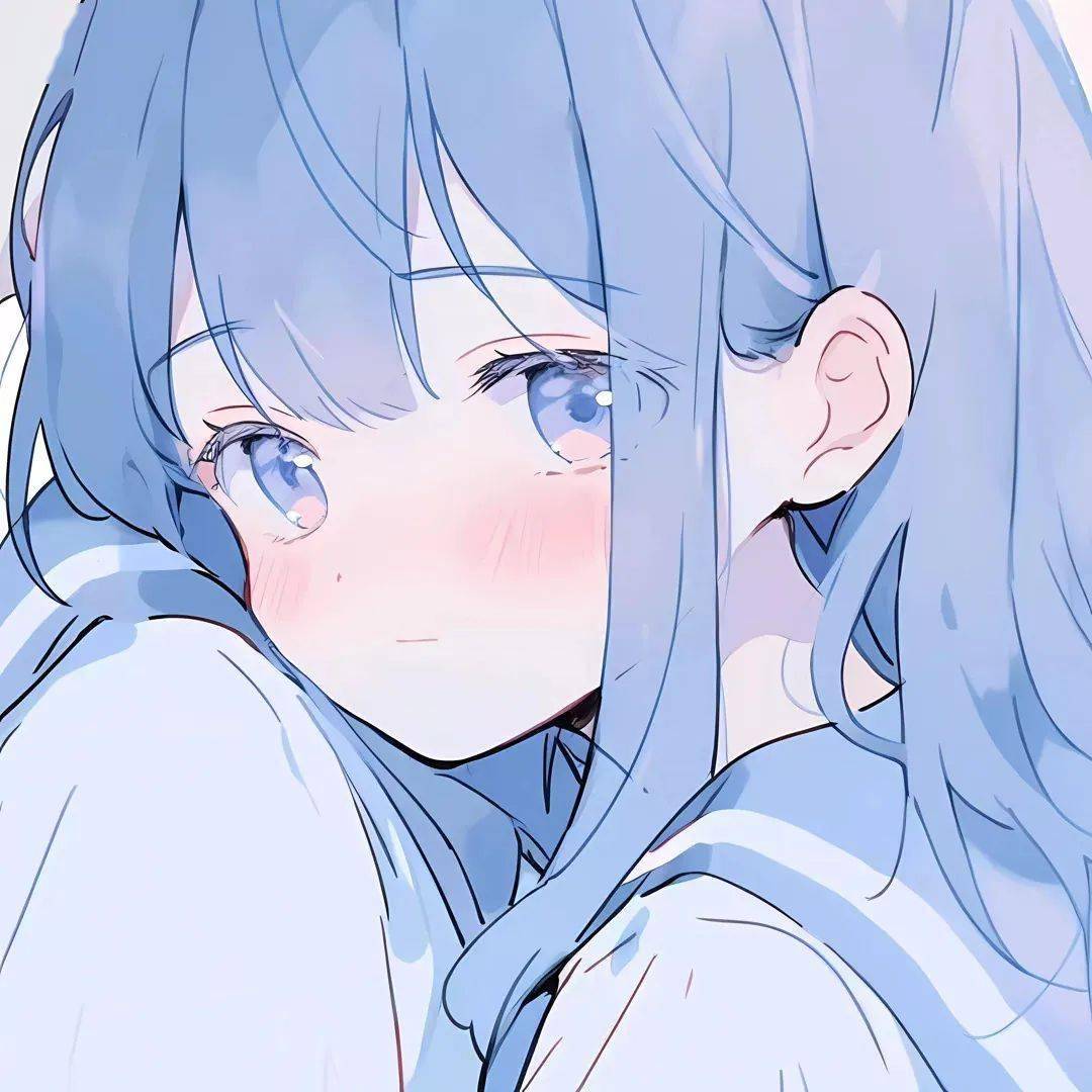 蓝色女头   最后一张真嘟好好看