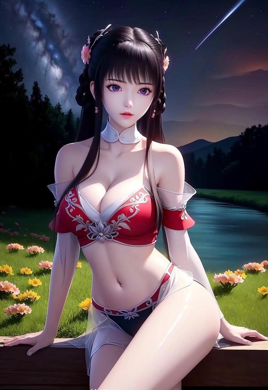 『ai绘画 月婵』#动漫头像和壁纸# #完美身材的女神