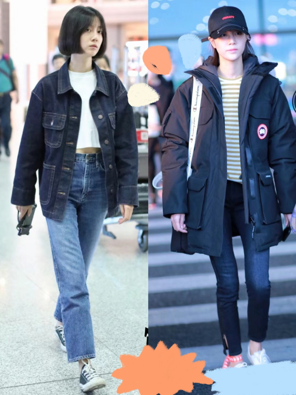 李溪芮机场街拍分享 长腿女神李溪芮的机场街拍来啦,无论是休闲风格