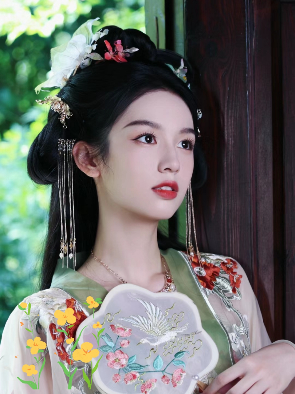 没想到周也的古装写真这么美闺中大小姐的气质 周也的这组古装写真太