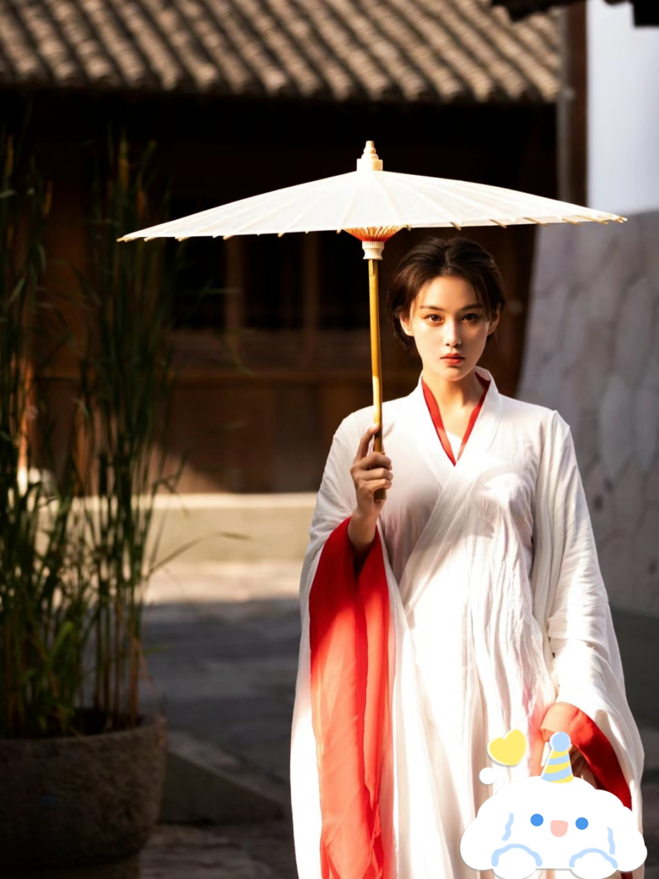 古装的张馨予,宛如画中仙.