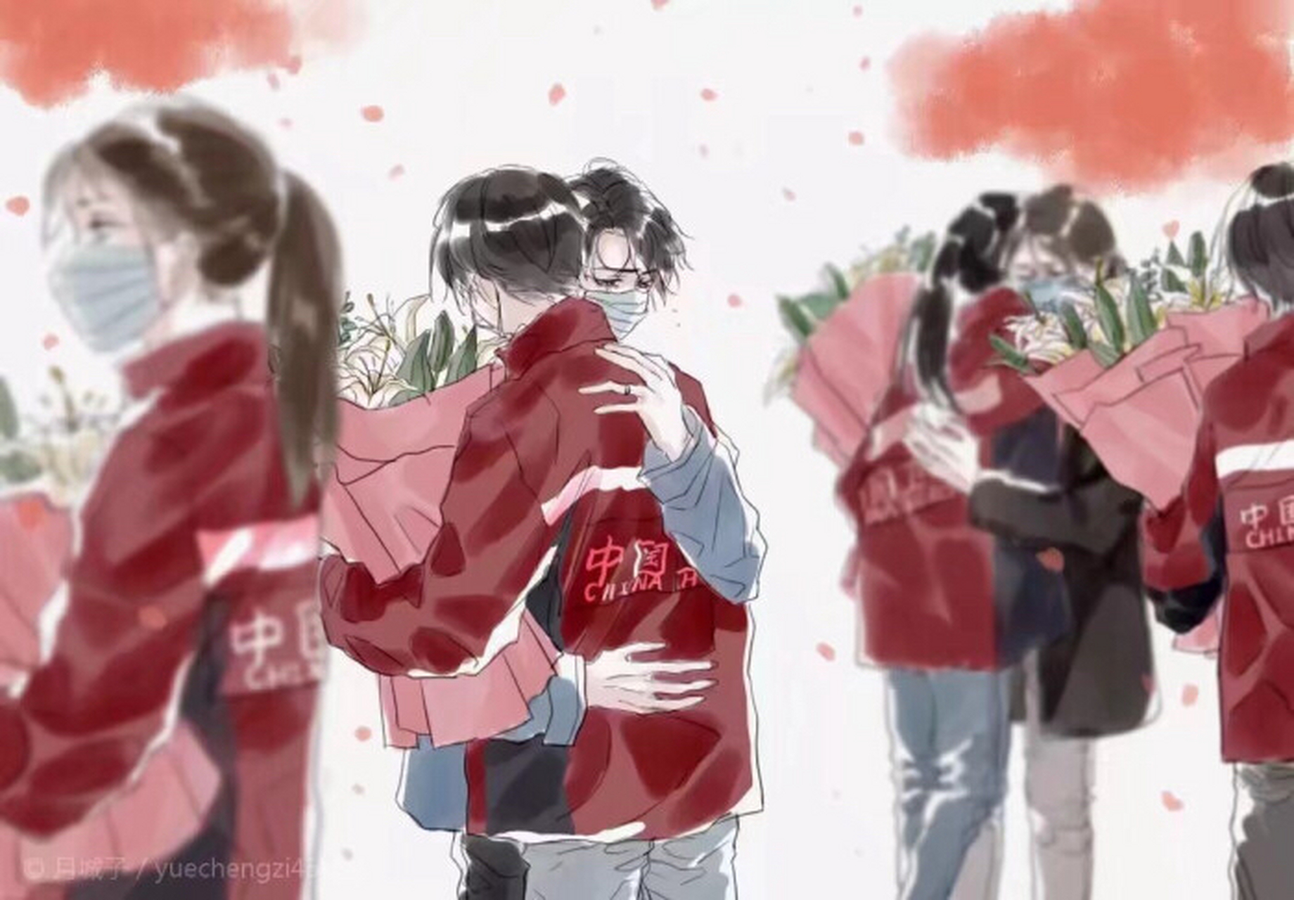 愿谢俞贺朝百年好合