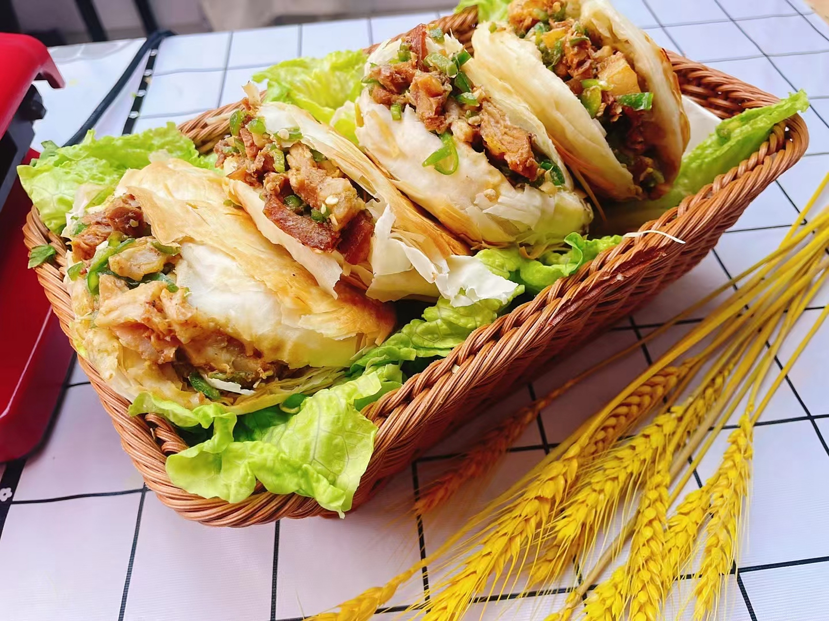 潼关肉夹馍千层饼半生肧全国配送