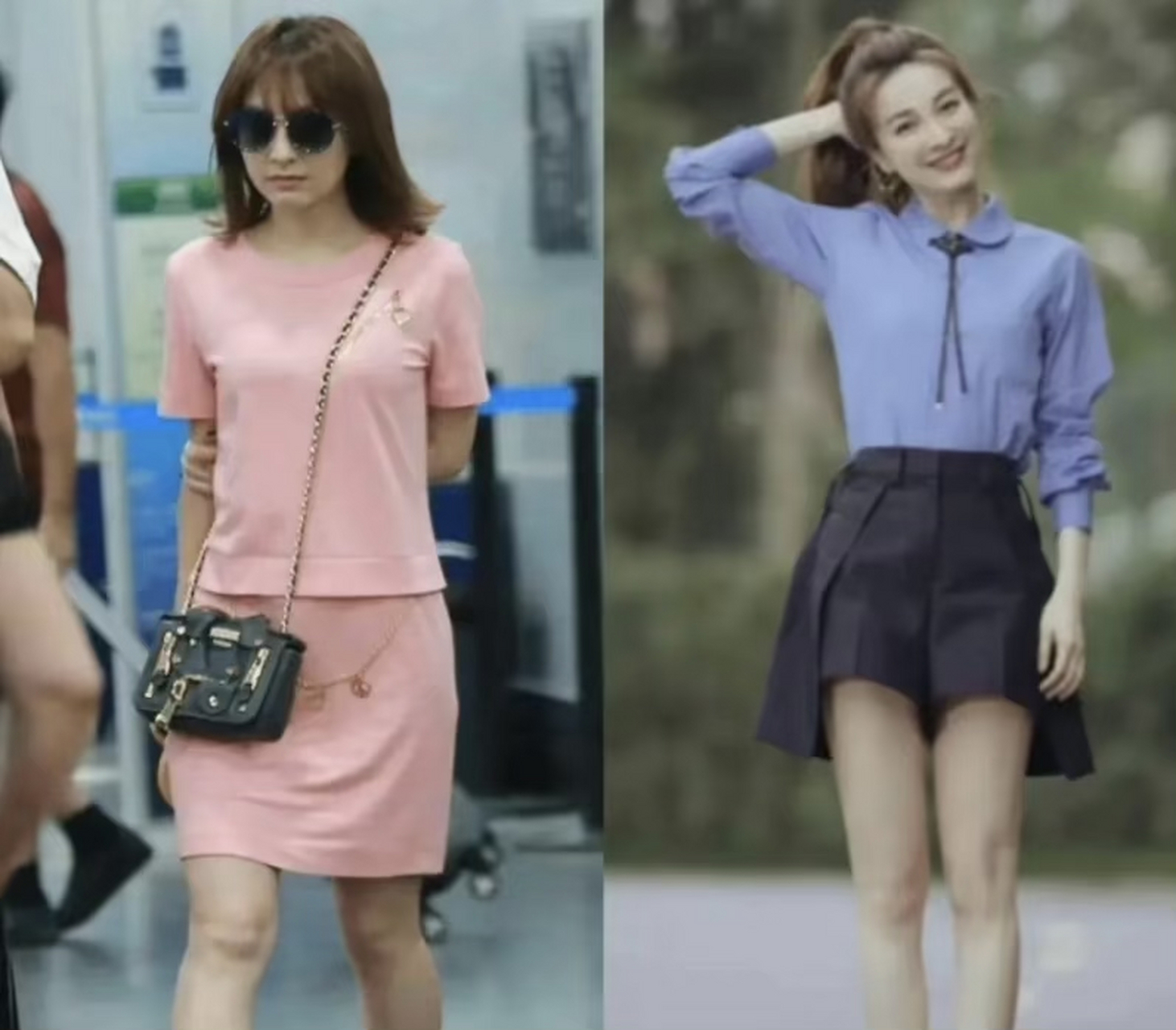 吴昕的腿变化也太大了 怎么能变的那么直!