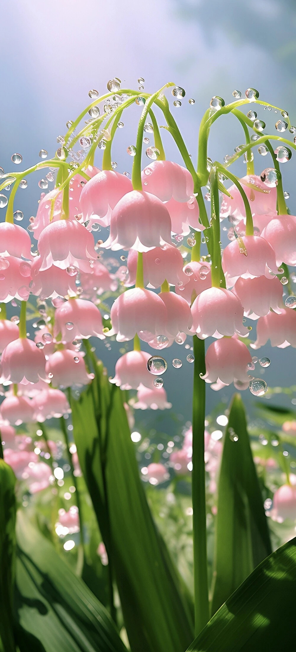 水晶花朵精美壁纸