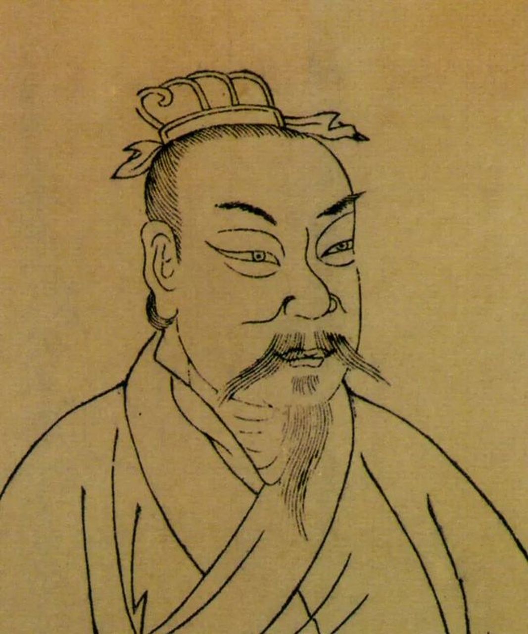 齐国一直想吞并梁国扩大领土,管仲则劝说齐桓公,齐桓公则带头穿绨做的