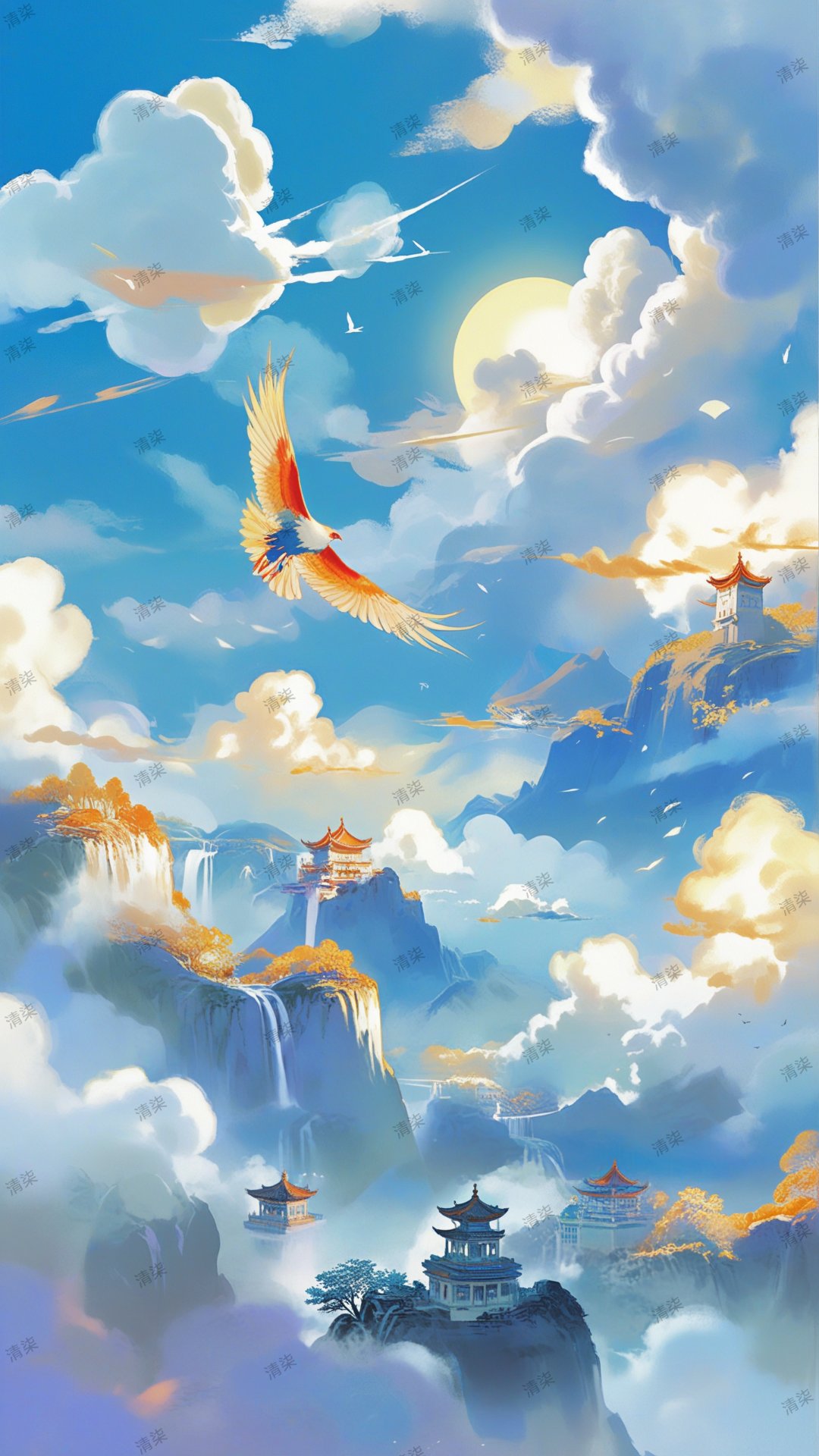 云端仙境,梦回唐朝,古风古韵美如画.