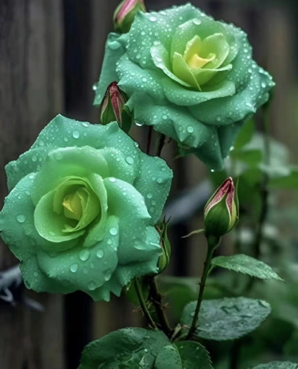 牡丹花绿色花图片大全图片