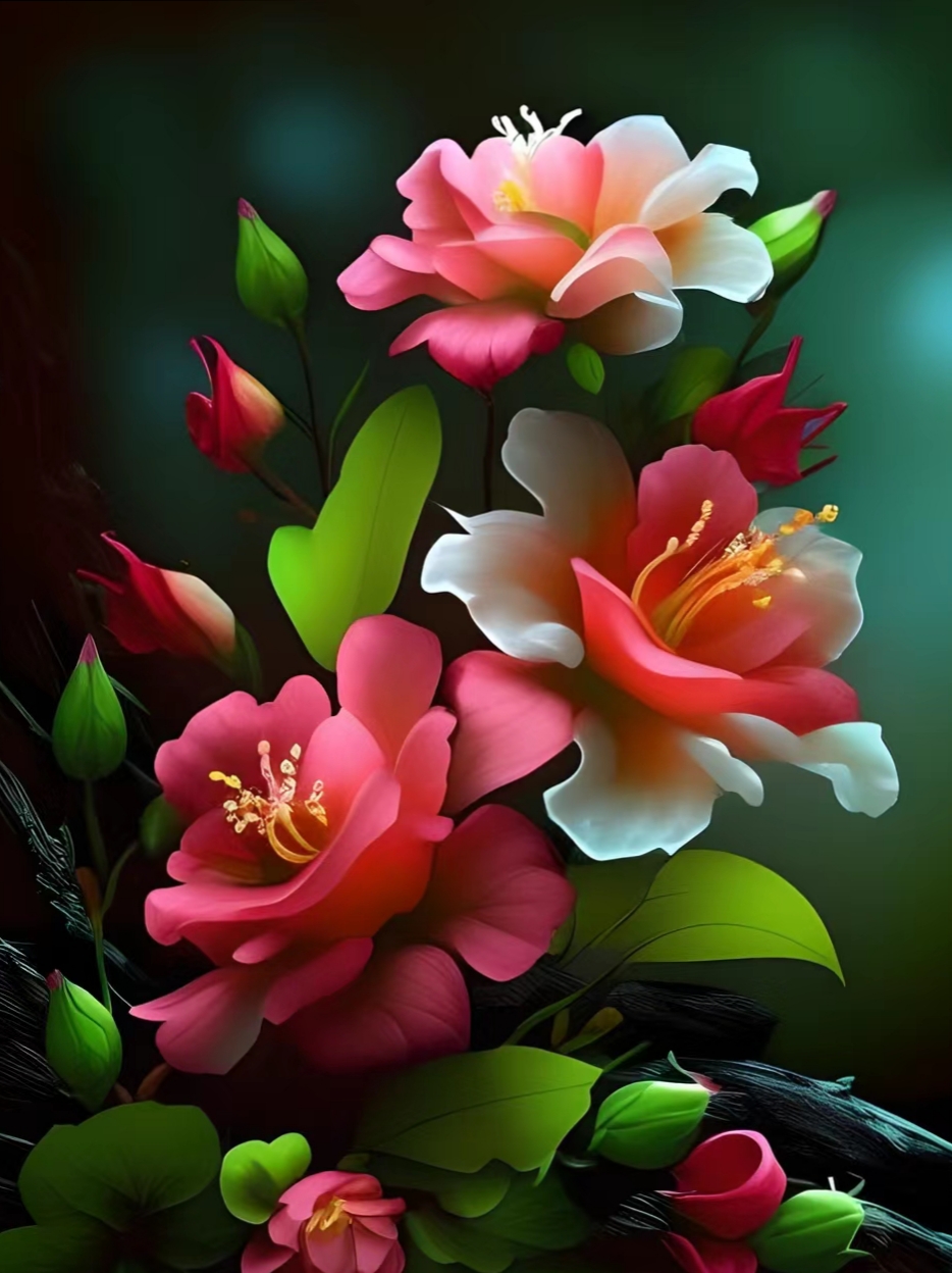 繁花似锦,愿人生犹如多彩的花朵一样,每一刻都跃动着生命的活力.