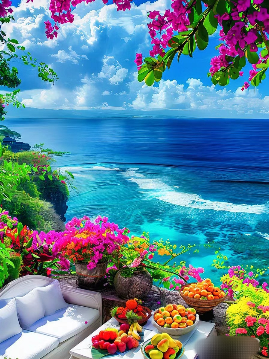 这是一处海边美景,一处心情的治愈地.人生就是一个漫长的自娱自乐.