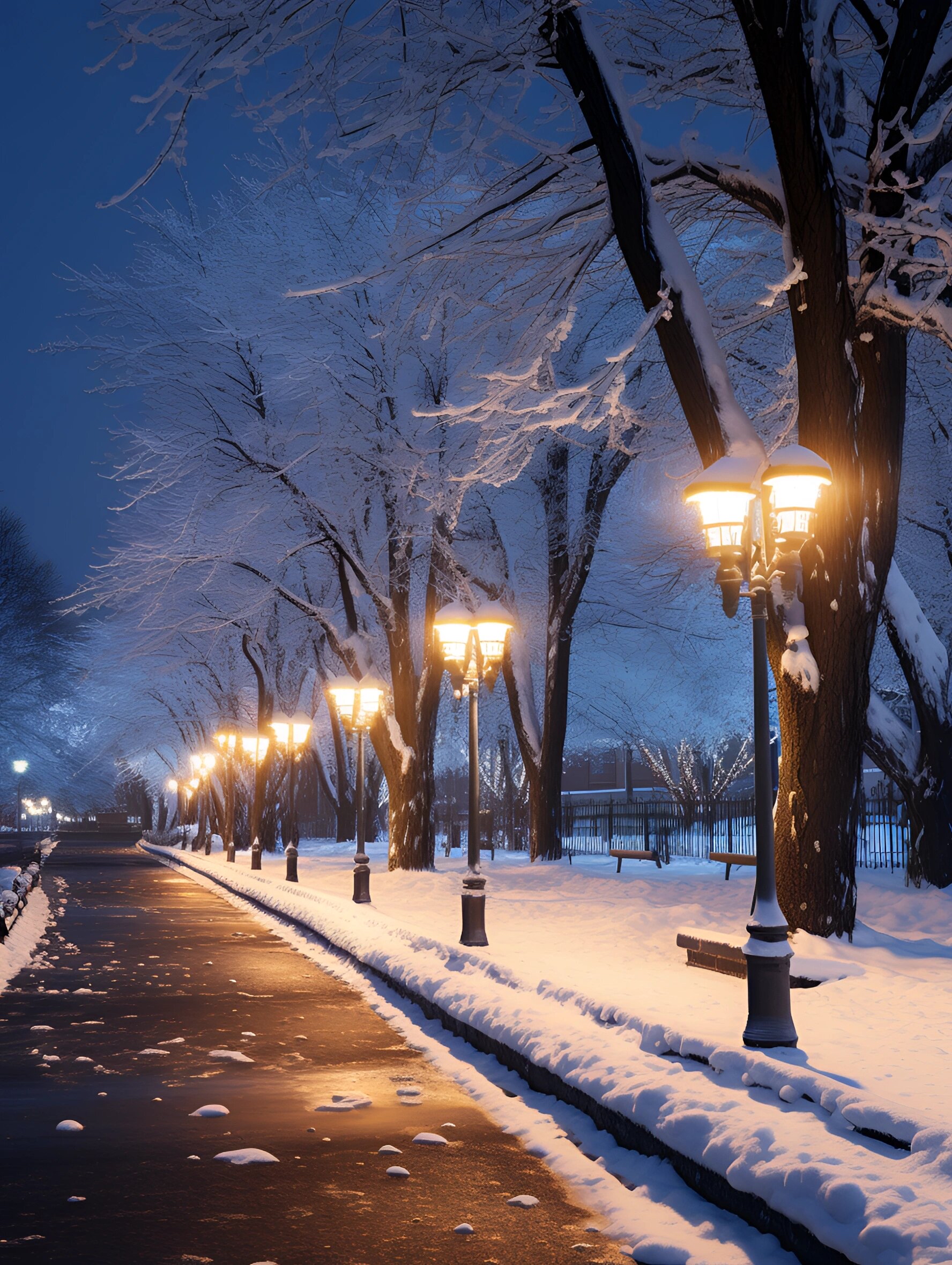 冬季夜景图片真实图片图片