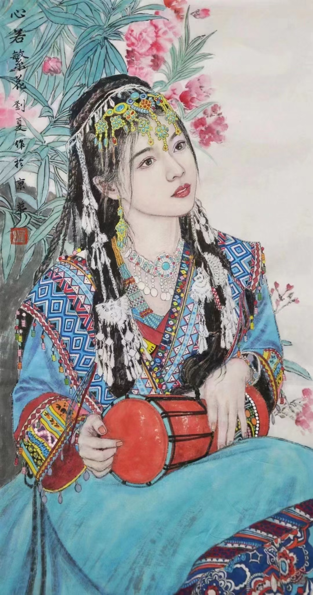 中国美协会员,李可染画院画家,中央美术学院刘夏老师,原创作品69*36cm