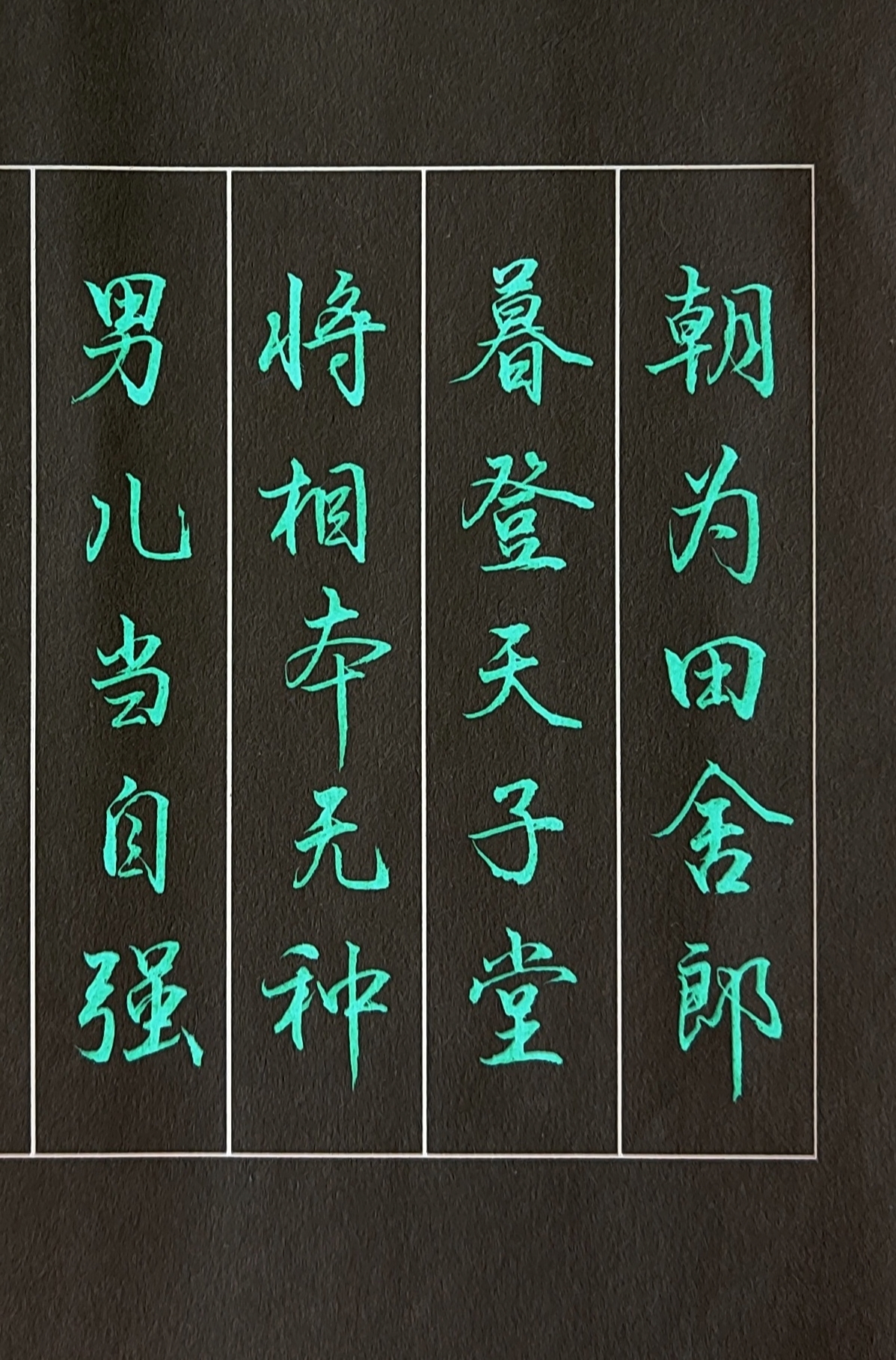 软笔手写行书神童诗《劝学》其五