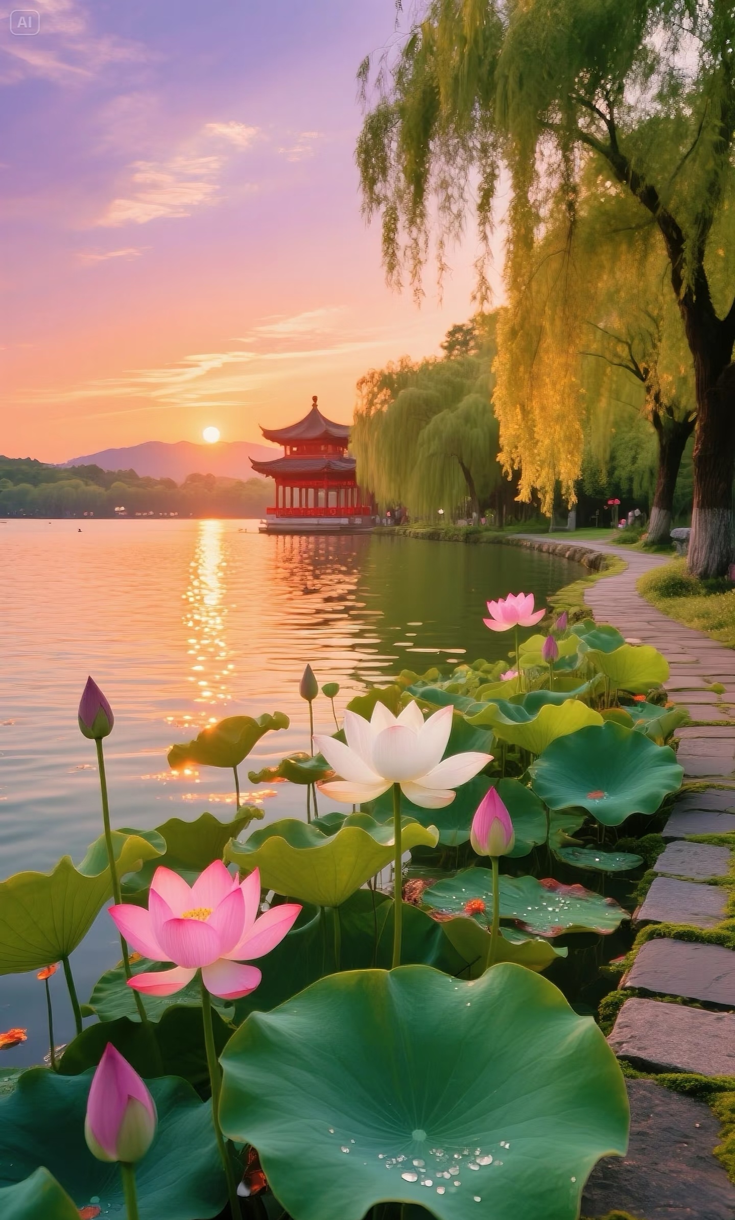 谁懂西湖荷花的"氛围感杀"啊   家人们!