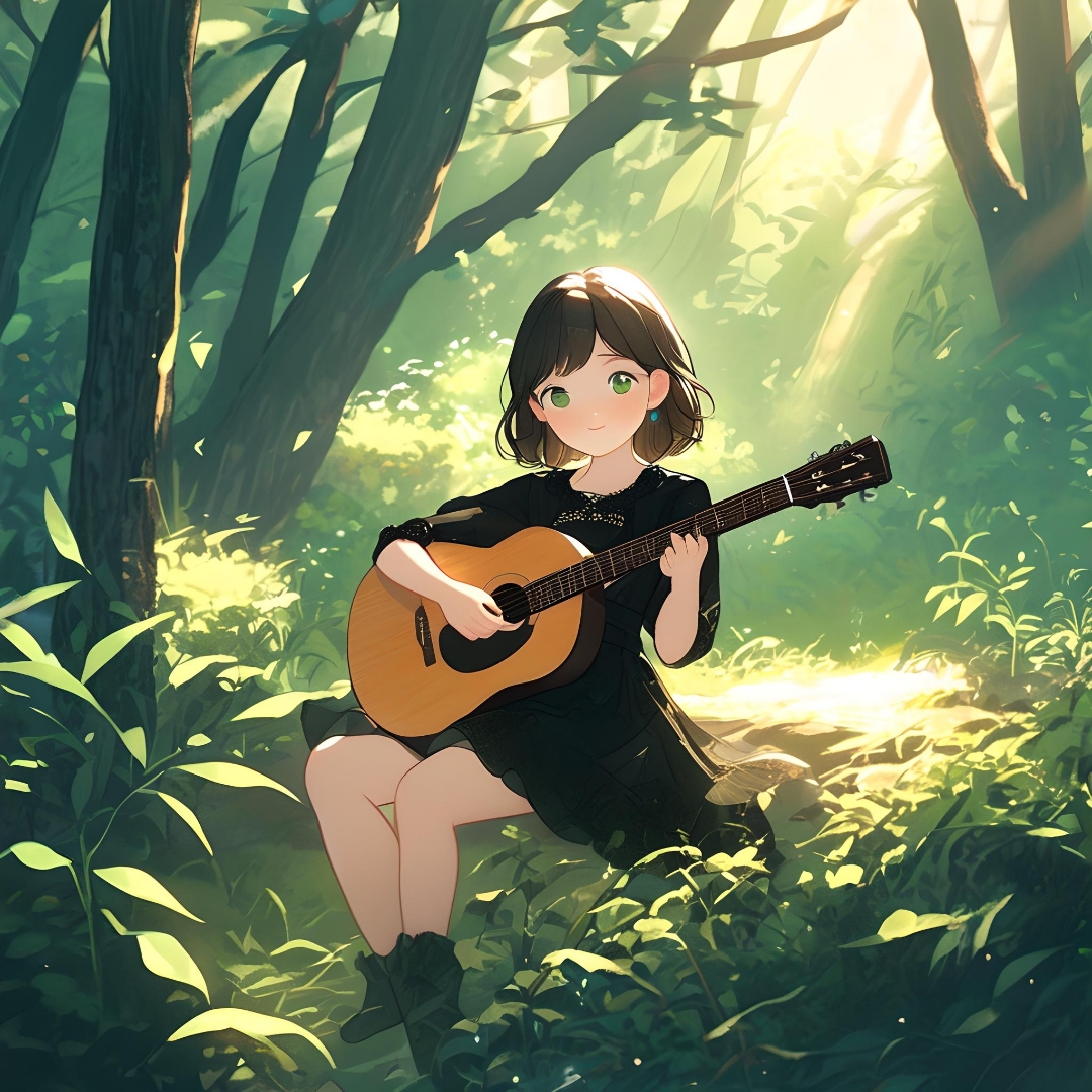 如何用ai画女生弹吉他漫画?请看这篇简约教程就够了