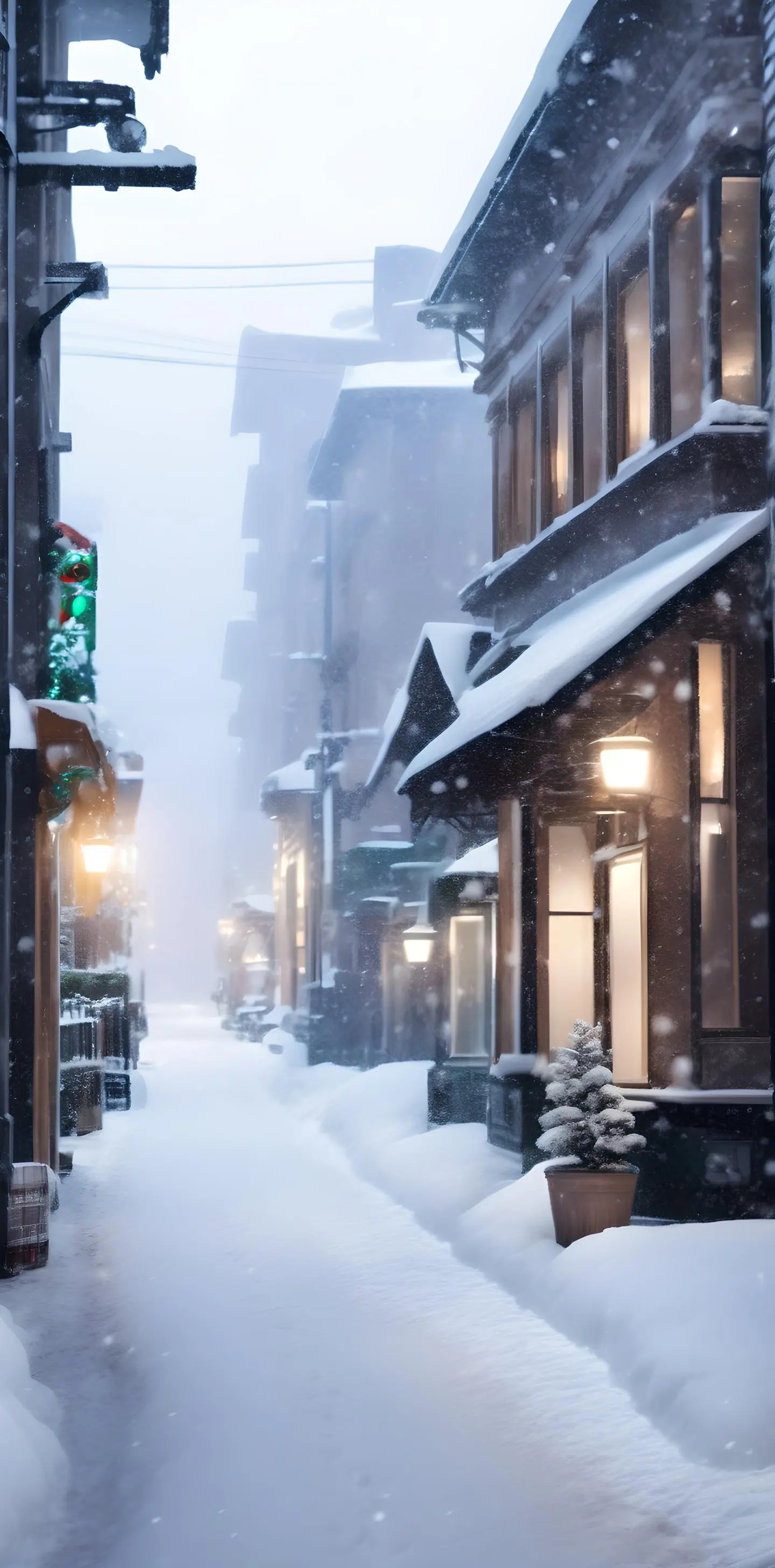 城市雪景图片大全唯美图片