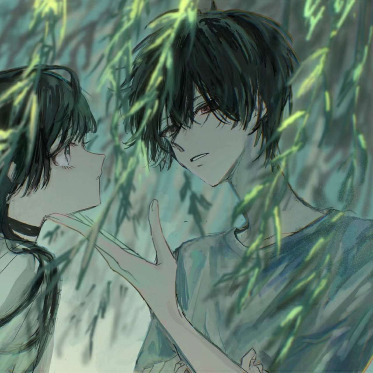 动漫情头 "要去追寻月亮,即使坠落也是掉进浩瀚星河" #最靓头像壁纸