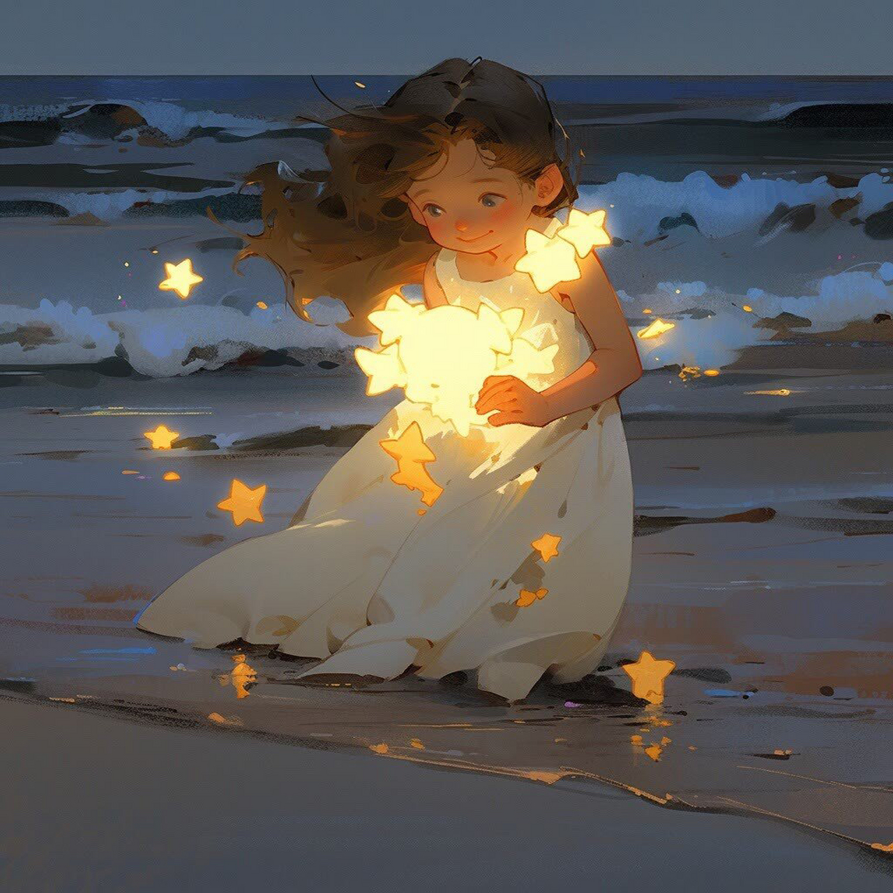 女生动漫头像 给你摘星星呀78#最靓头像壁纸征集赛