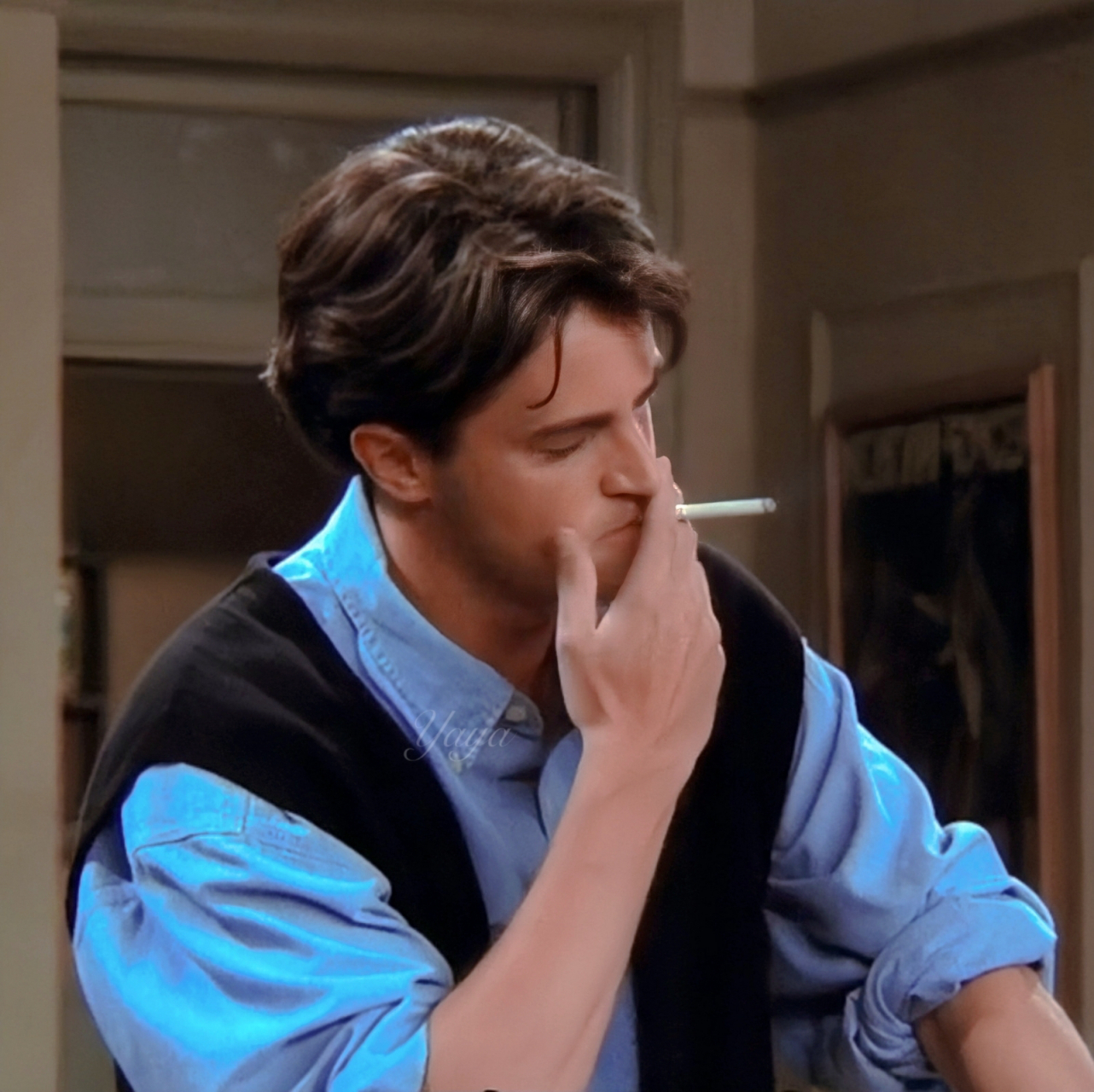 老友记头像——钱德勒 我心里钱钱才是三个男主里最帅的,而且真的是