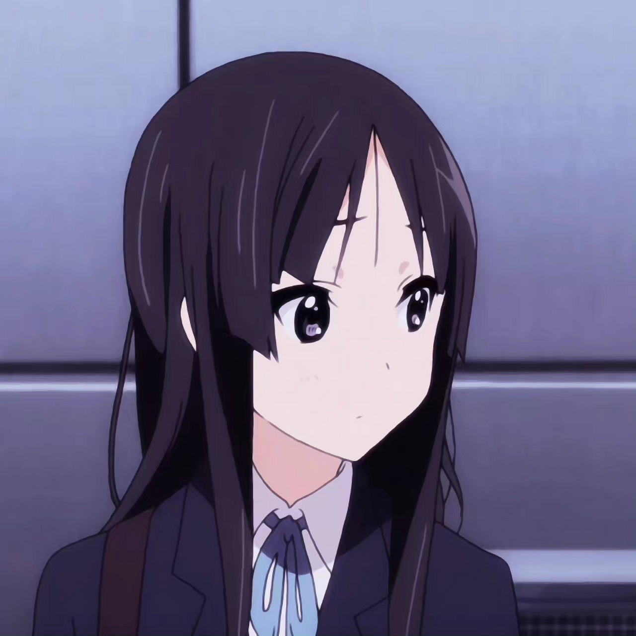 秋山澪|轻音少女头像 害羞,怕鬼故事的mio超可爱.